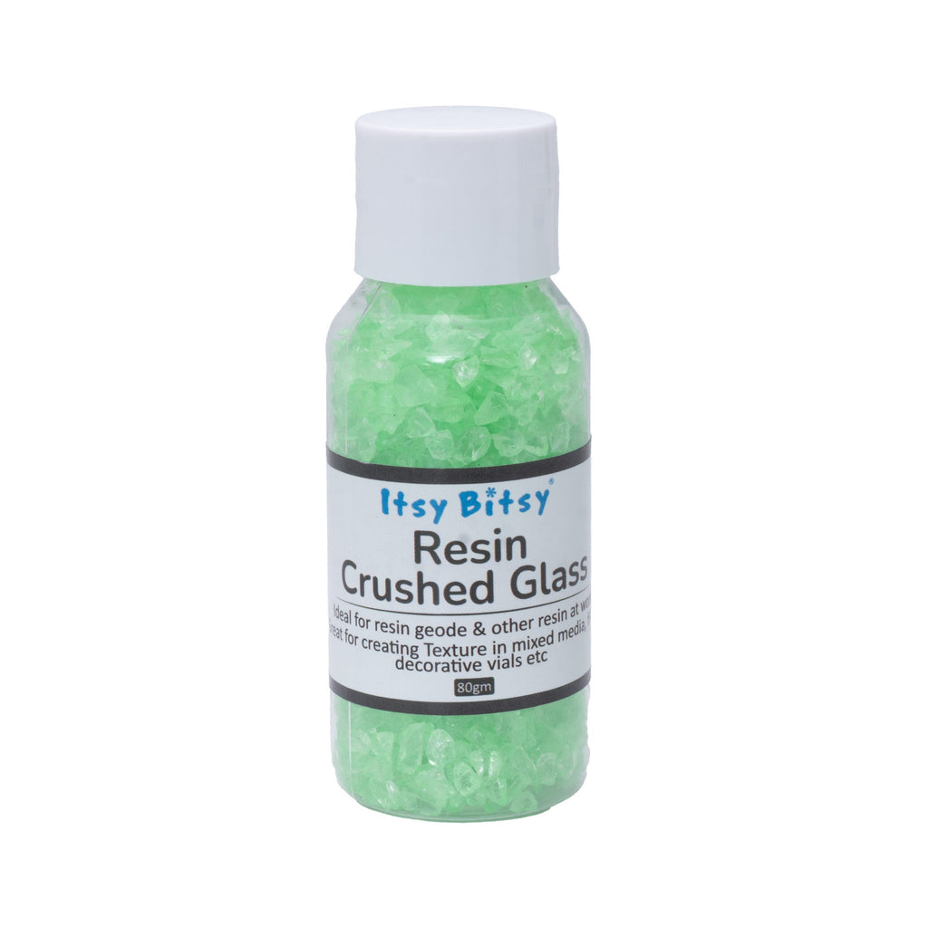 Crushed Glass Green 2-3mm 80gm Bottle