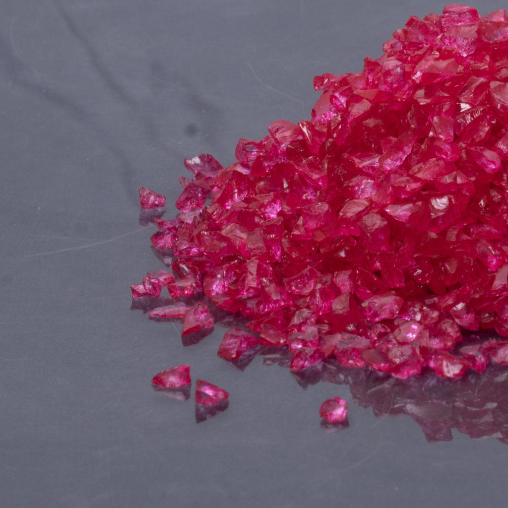 Crushed Glass Red 2-3mm 80gm Bottle