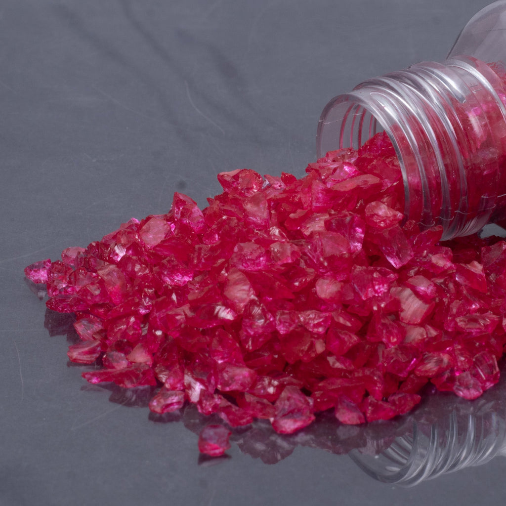 Crushed Glass Red 2-3mm 80gm Bottle