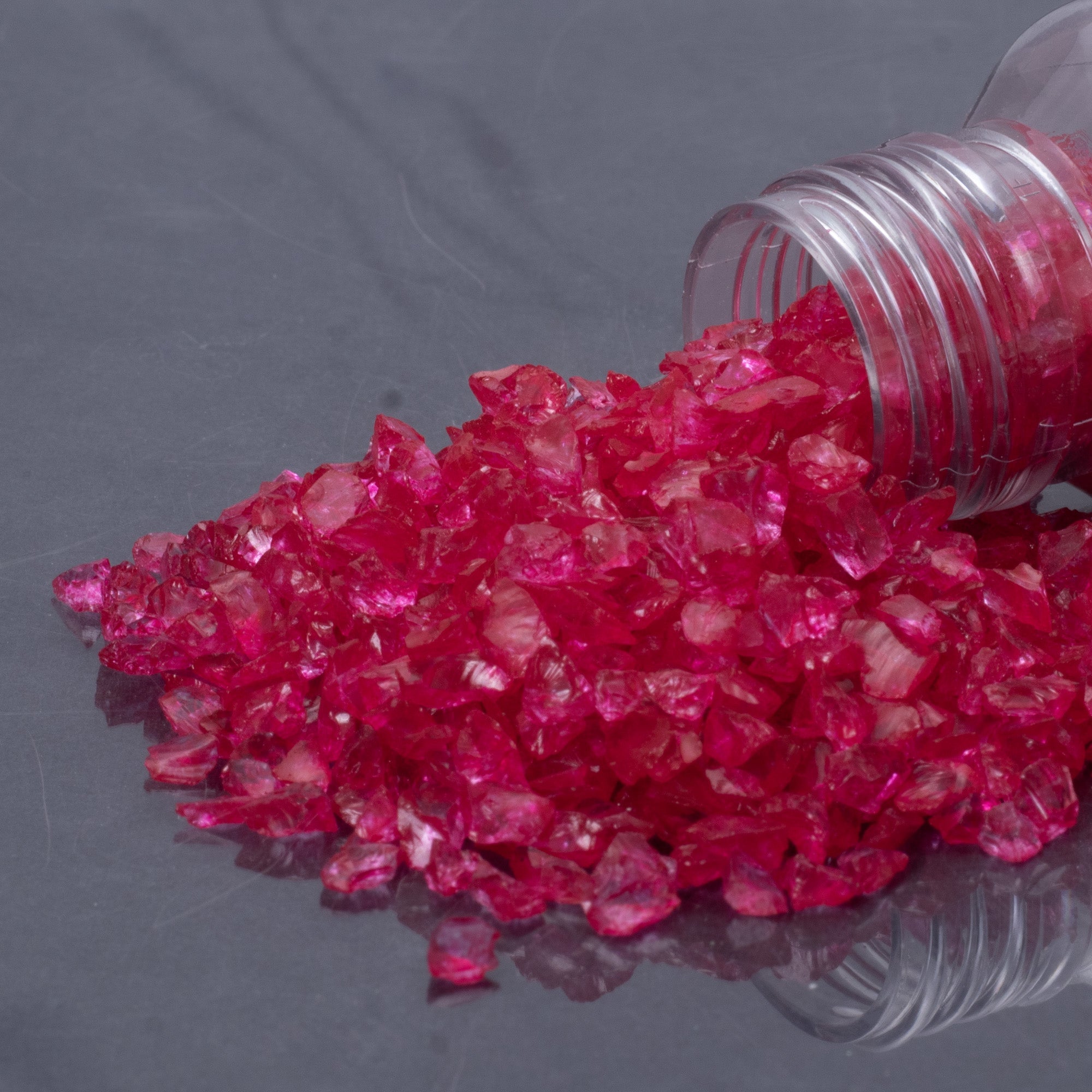 Crushed Glass Red 2-3mm 80gm Bottle