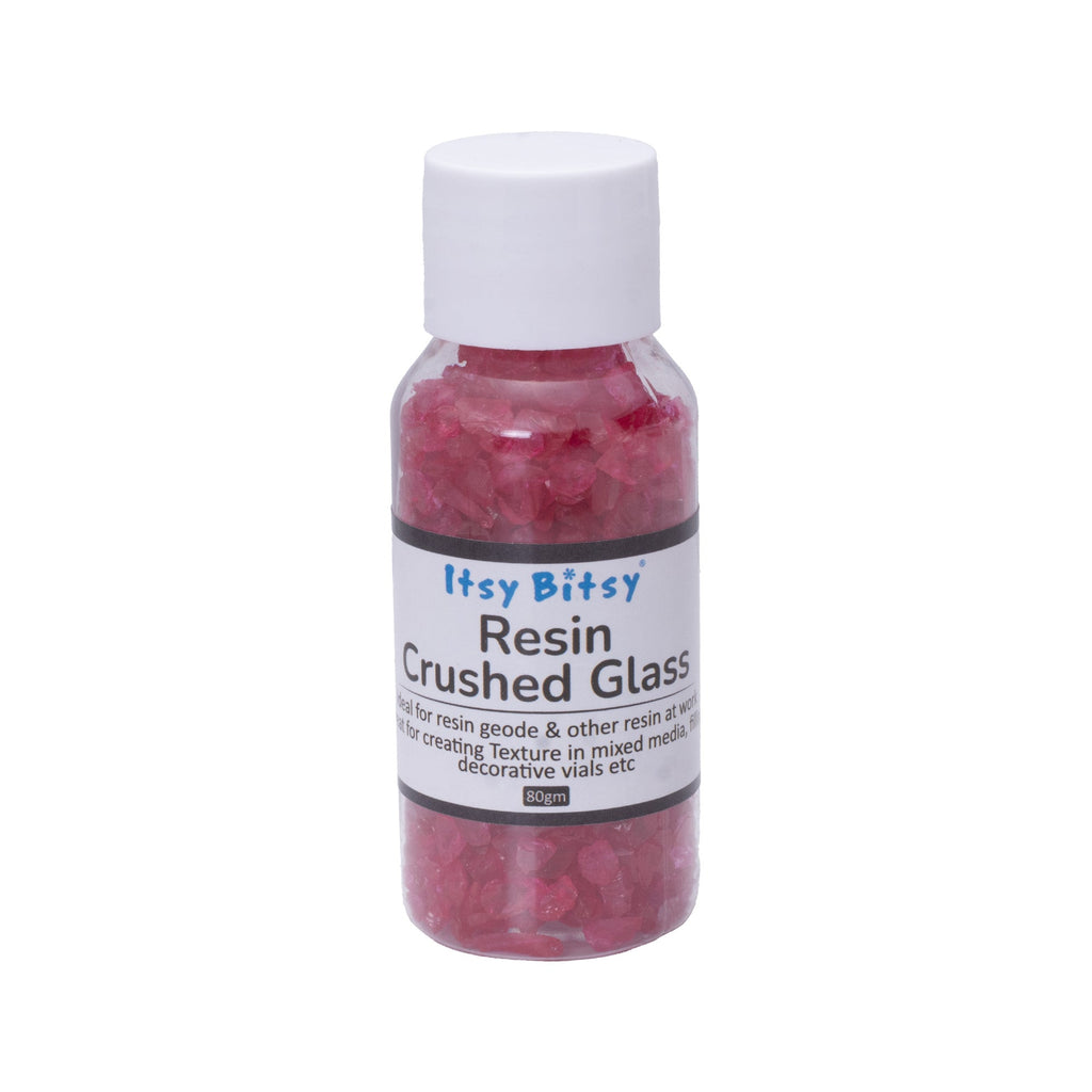 Crushed Glass Red 4-6mm 80gm Bottle