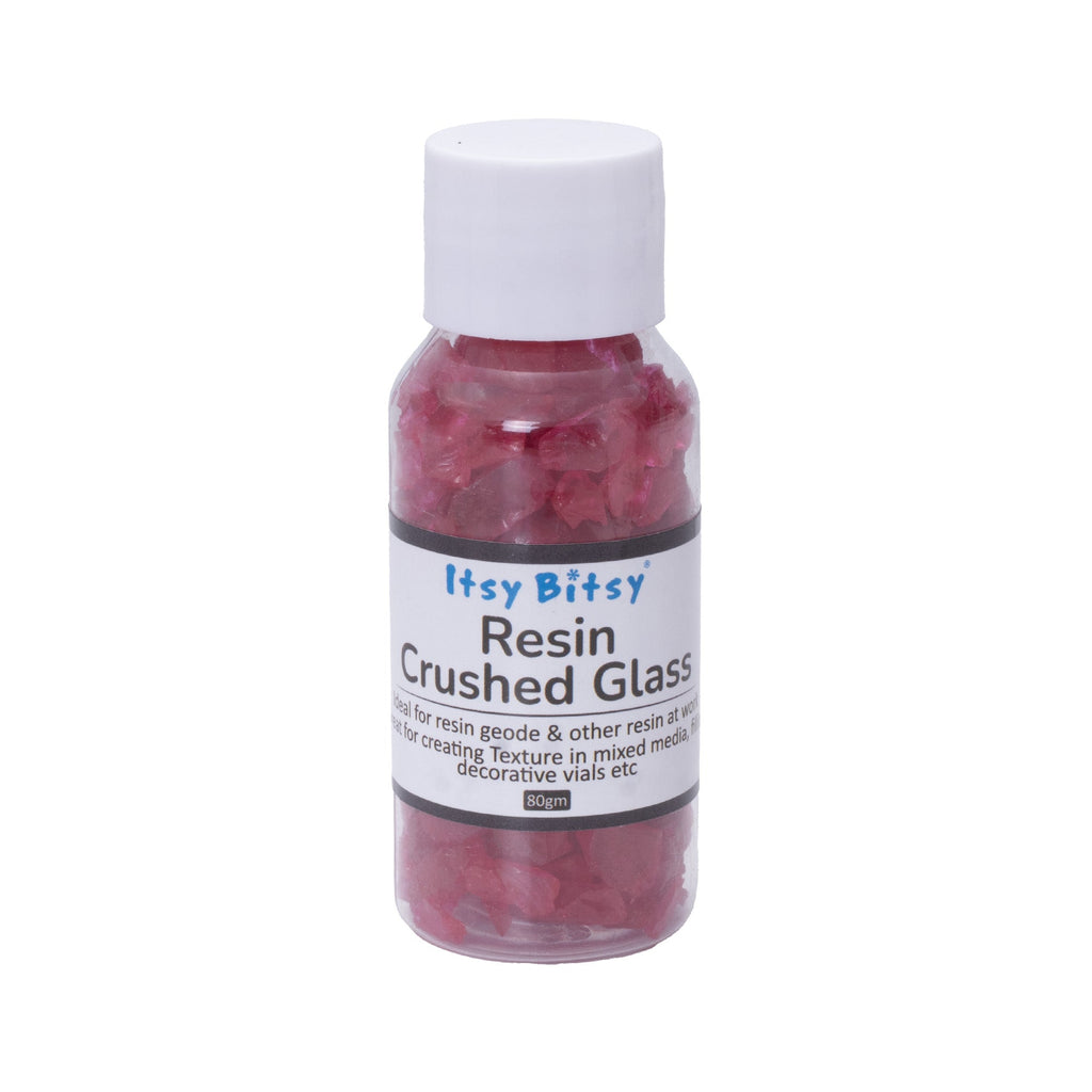 Crushed Glass Red 6-9mm 80gm Bottle