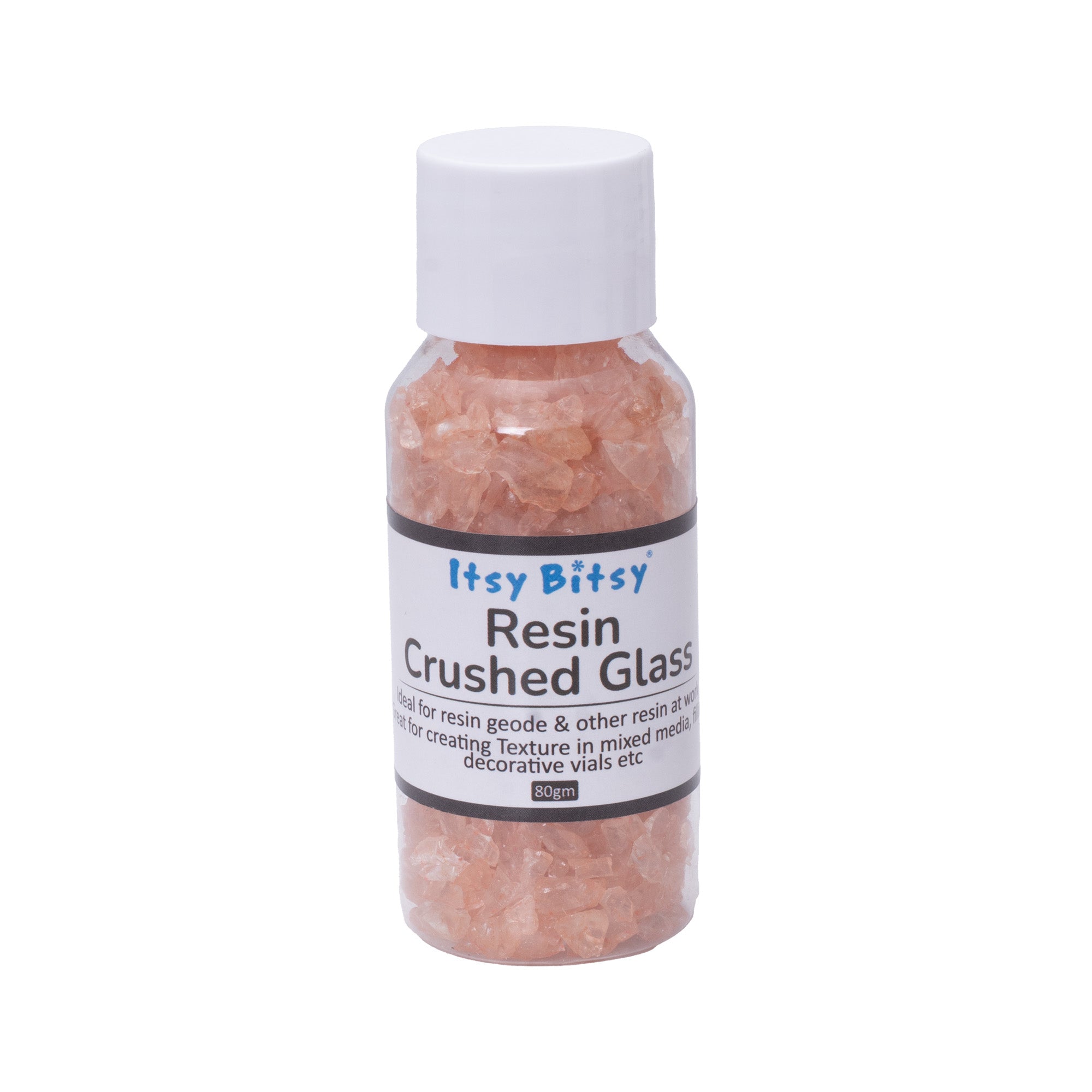 Crushed Glass Coral 2-3mm 80gm Bottle
