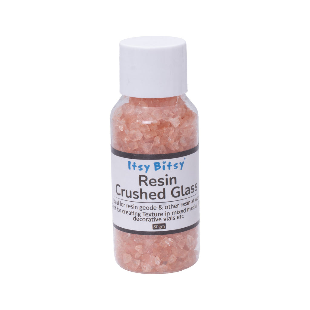 Crushed Glass Coral 4-6mm 80gm Bottle