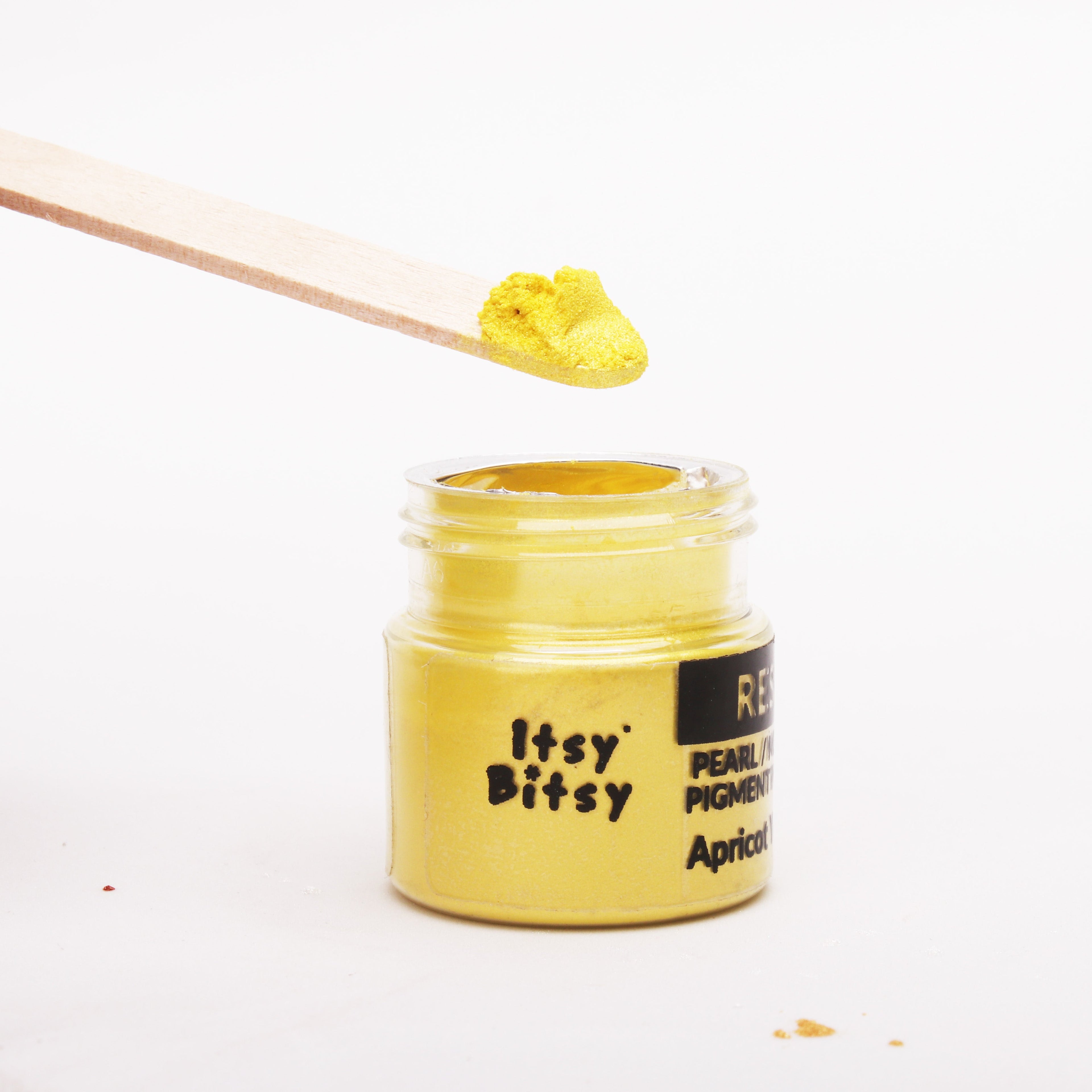 Resin Pearl Pigment Powder Apricot Yellow 6gm Bottle