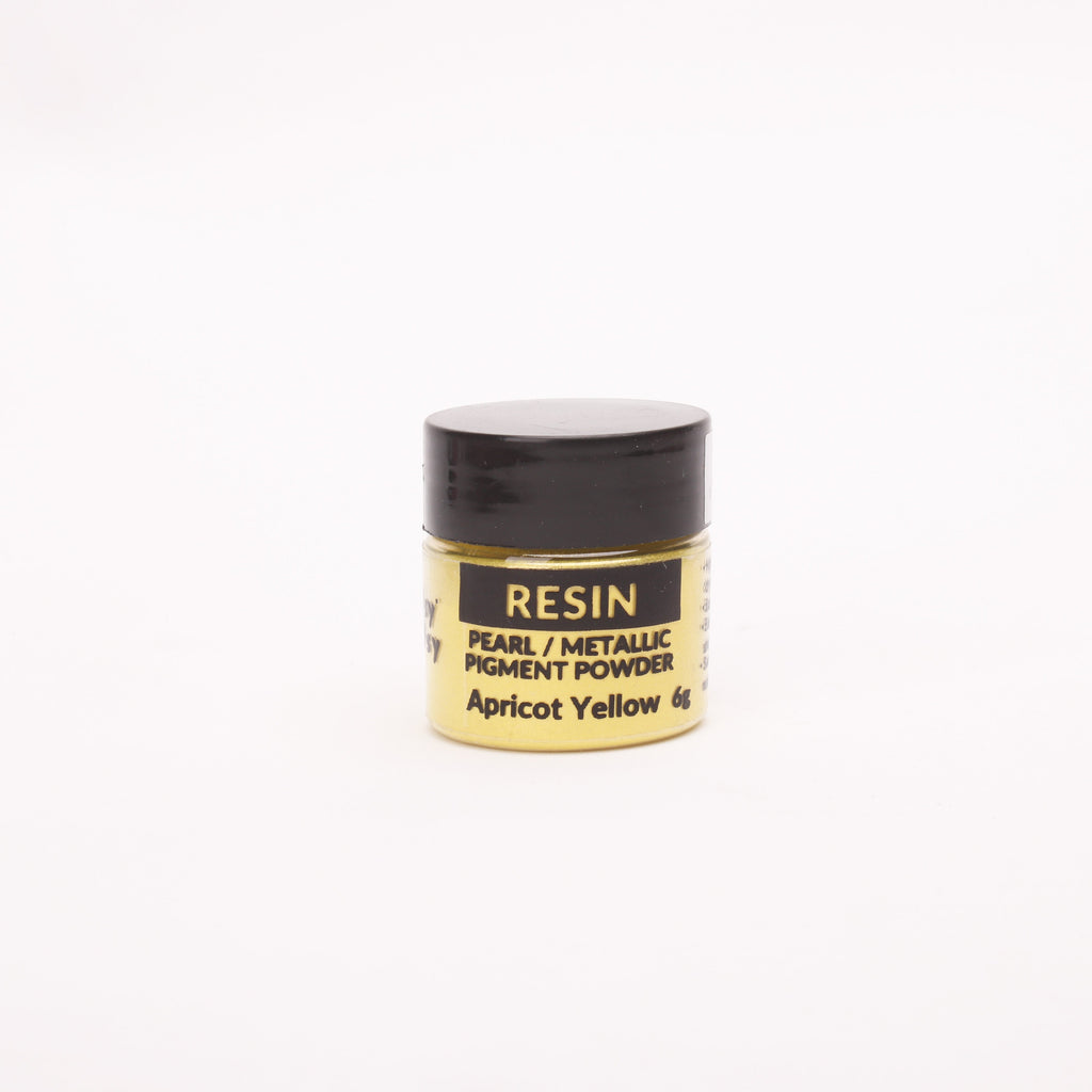 Resin Pearl Pigment Powder Apricot Yellow 6gm Bottle