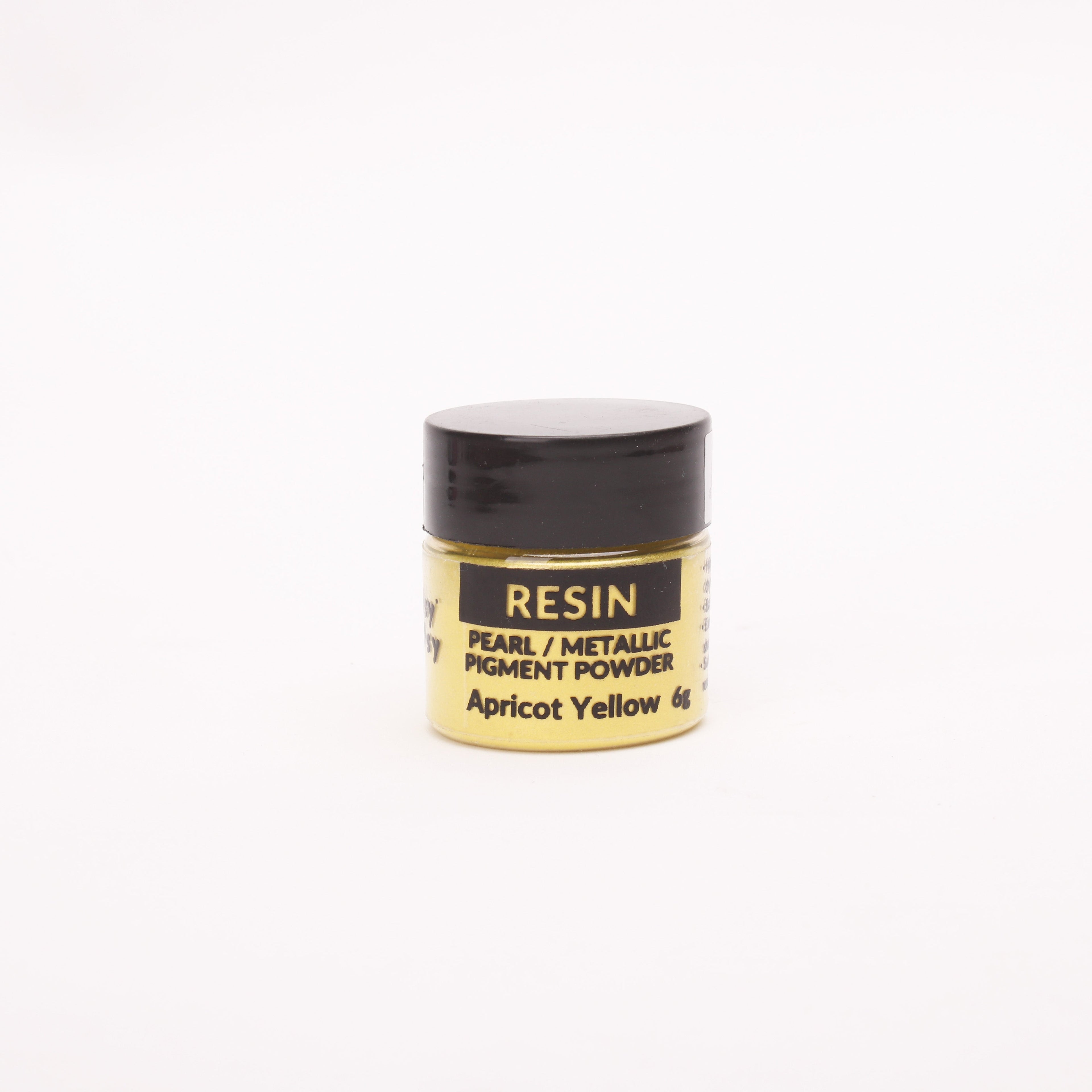 Resin Pearl Pigment Powder Apricot Yellow 6gm Bottle