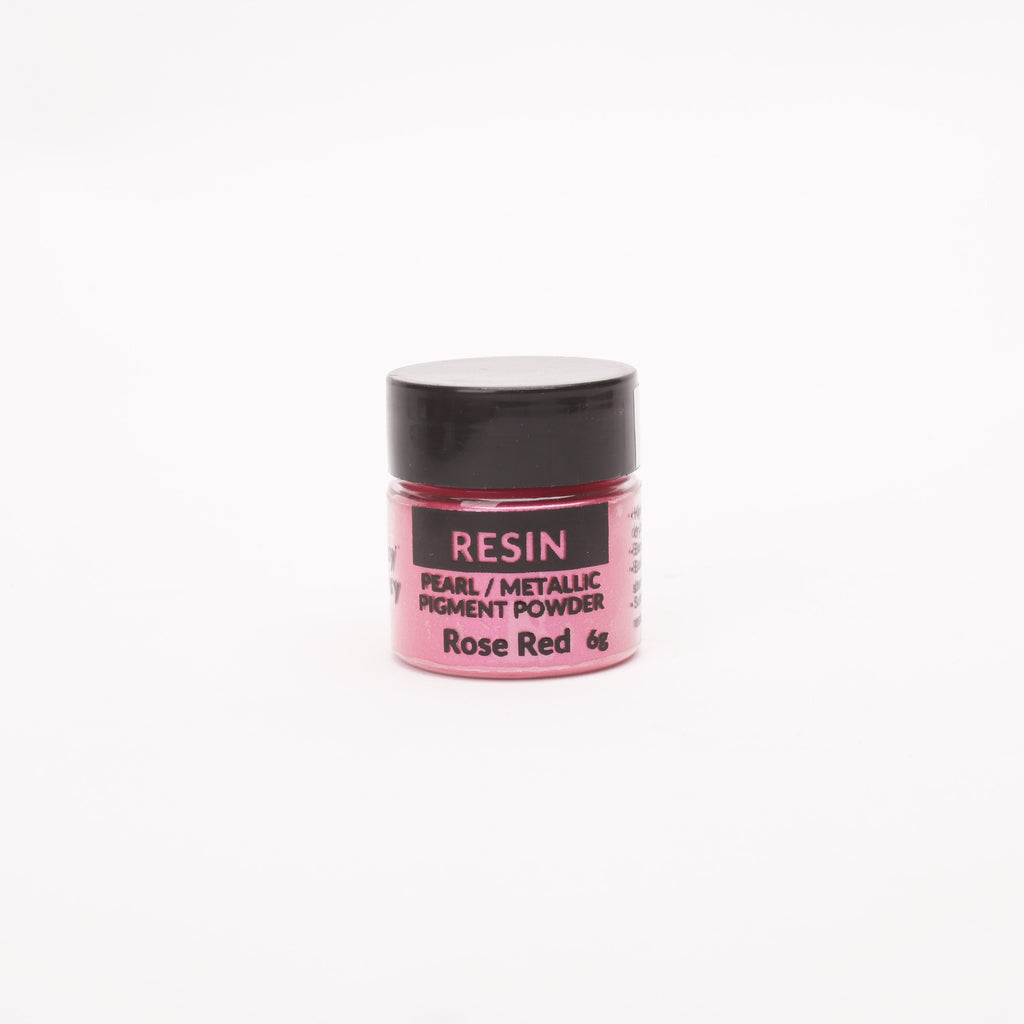 Resin Pearl Pigment Powder Rose Red 6gm Bottle