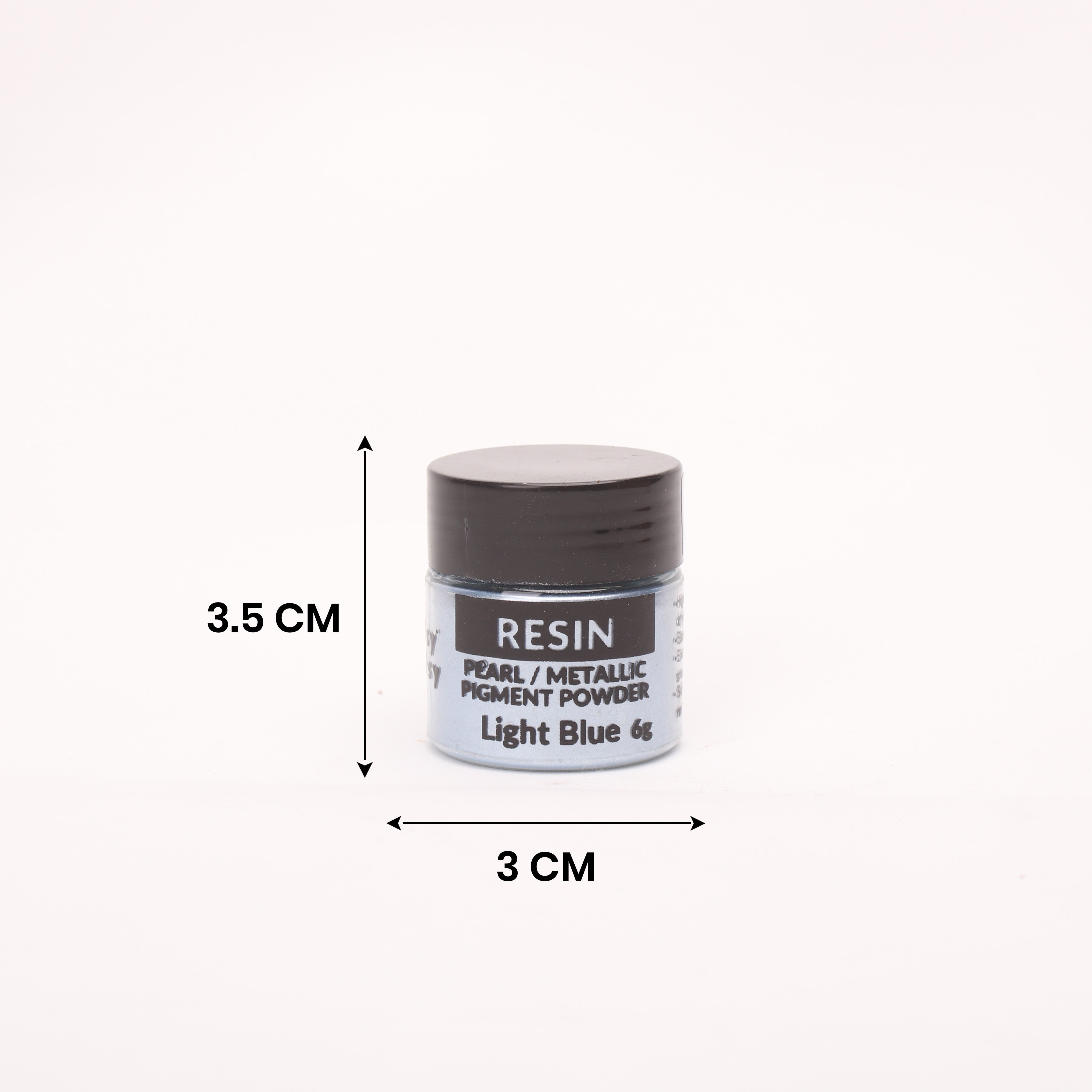 Resin Pearl Pigment Powder Light Blue 6gm Bottle