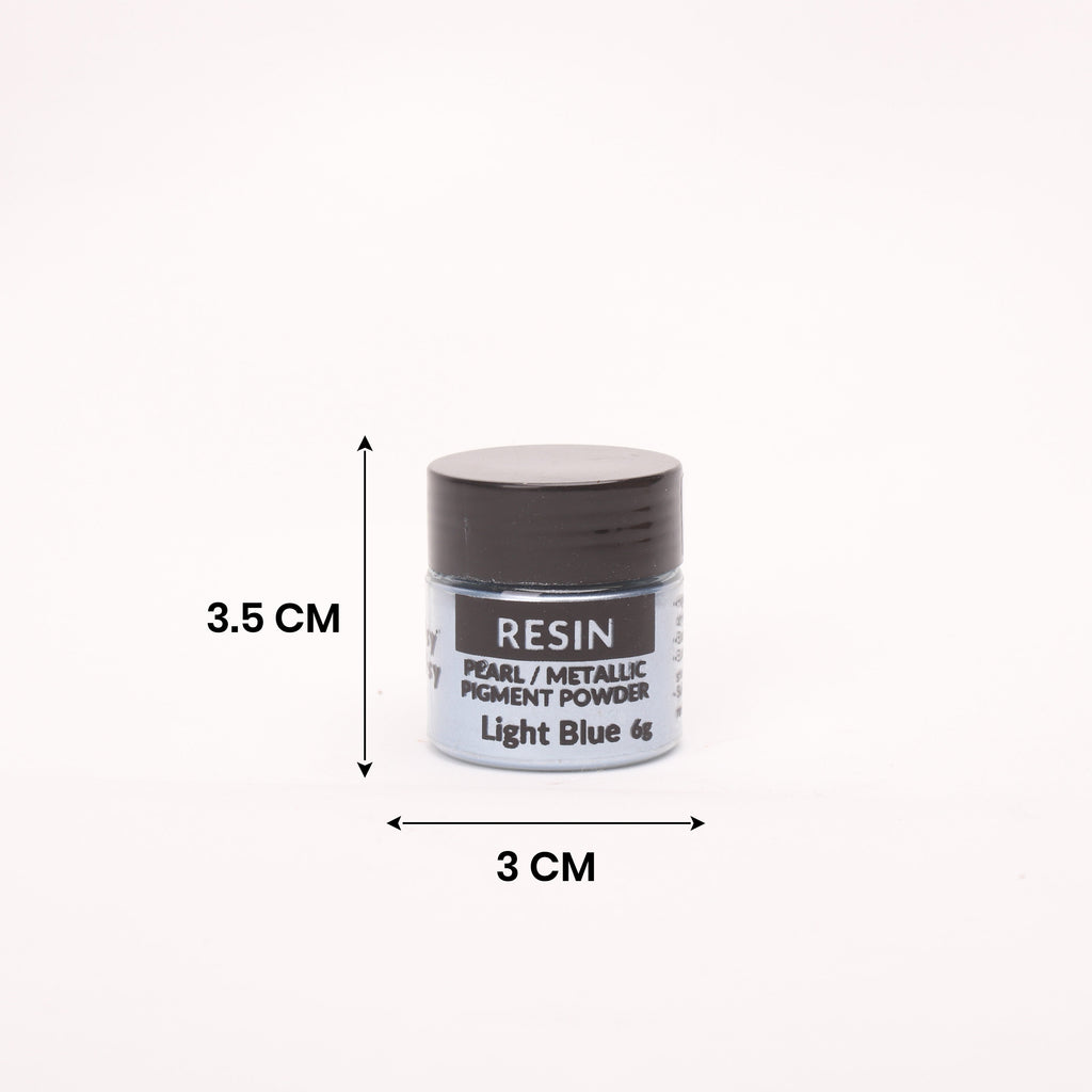 Resin Pearl Pigment Powder Light Blue 6gm Bottle