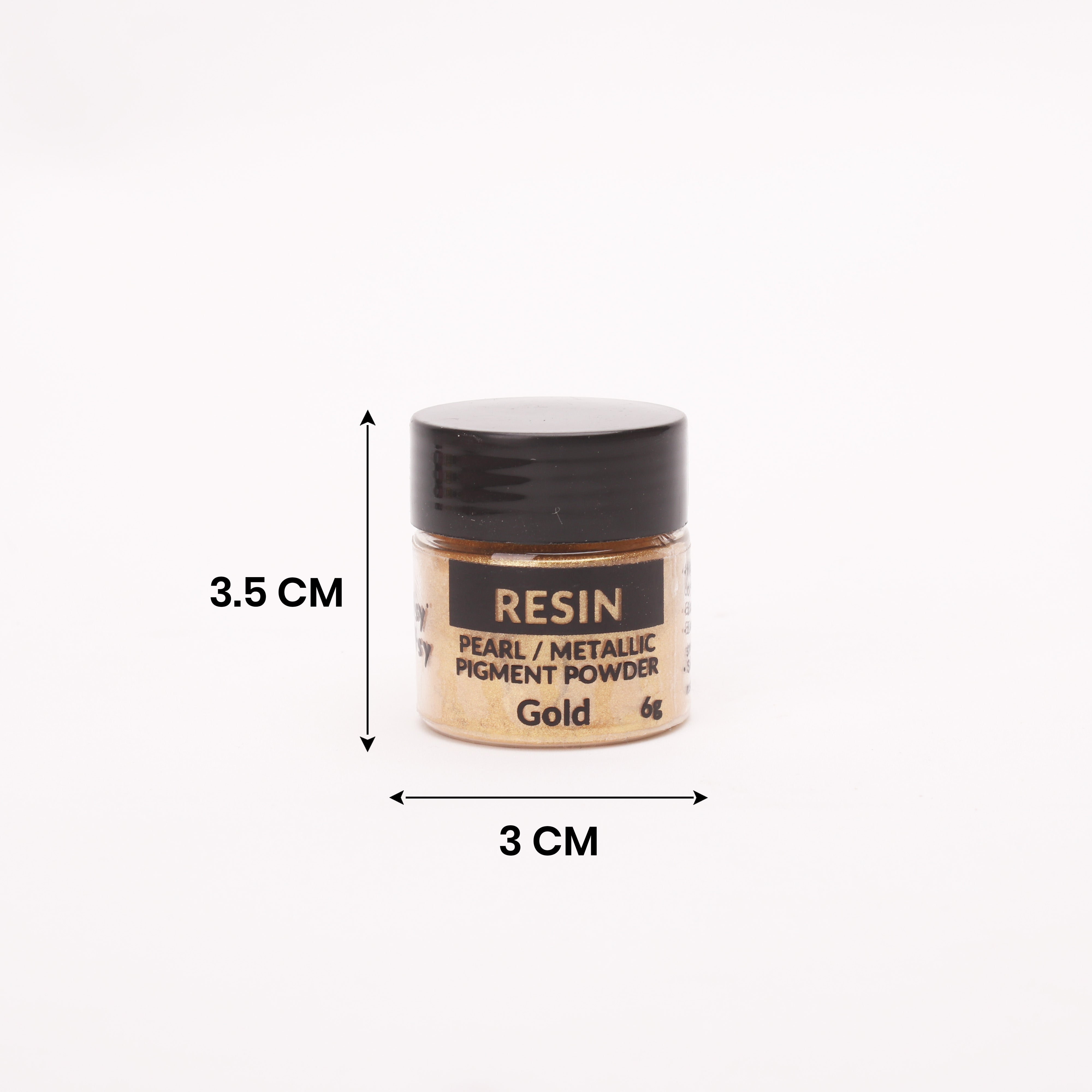 Resin Metallic Pigment Powder Gold 6gm Bottle
