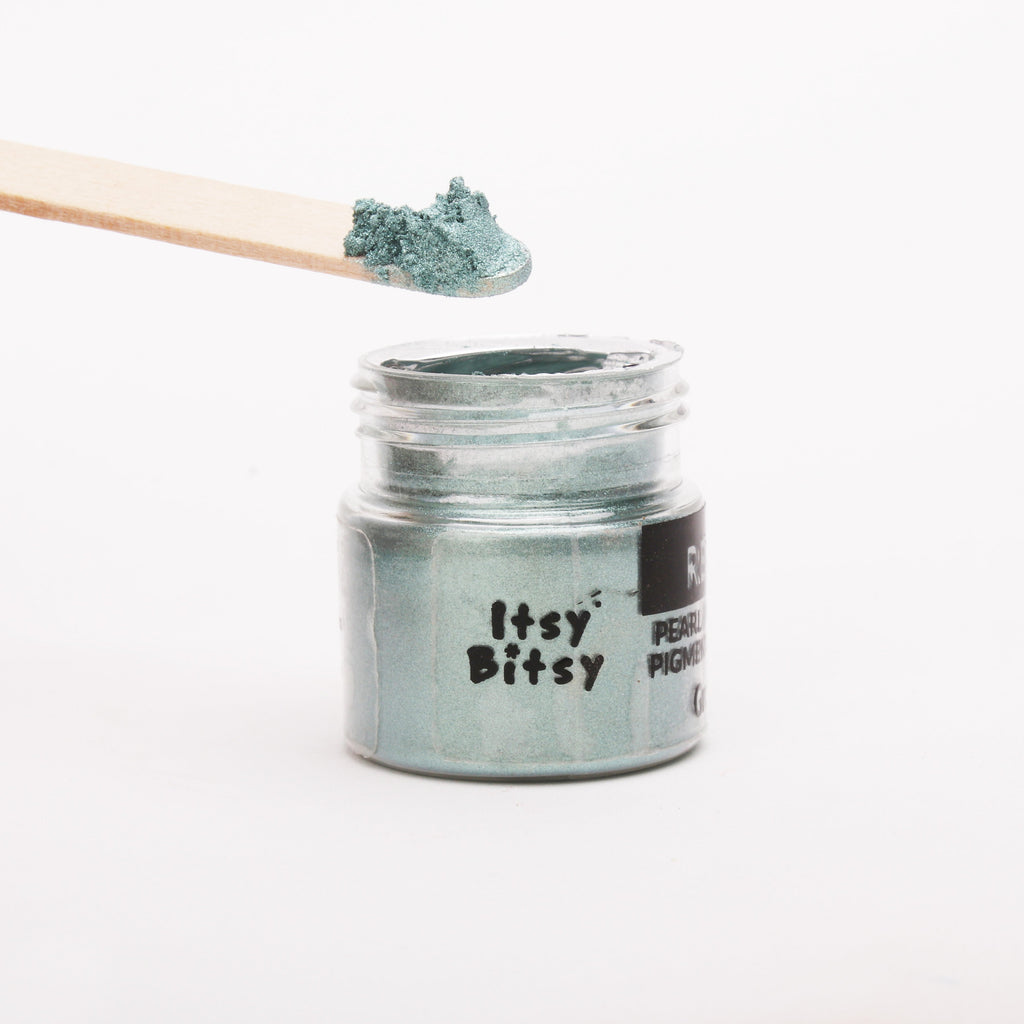 Resin Metallic Pigment Powder Blackish Green 6gm Bottle