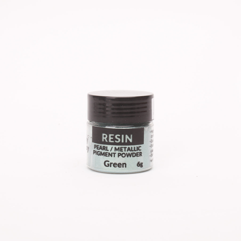 Resin Metallic Pigment Powder Blackish Green 6gm Bottle