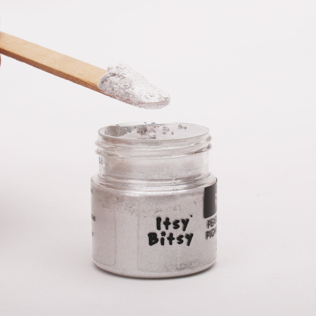 Resin Metallic Pigment Powder Silver 6gm Bottle