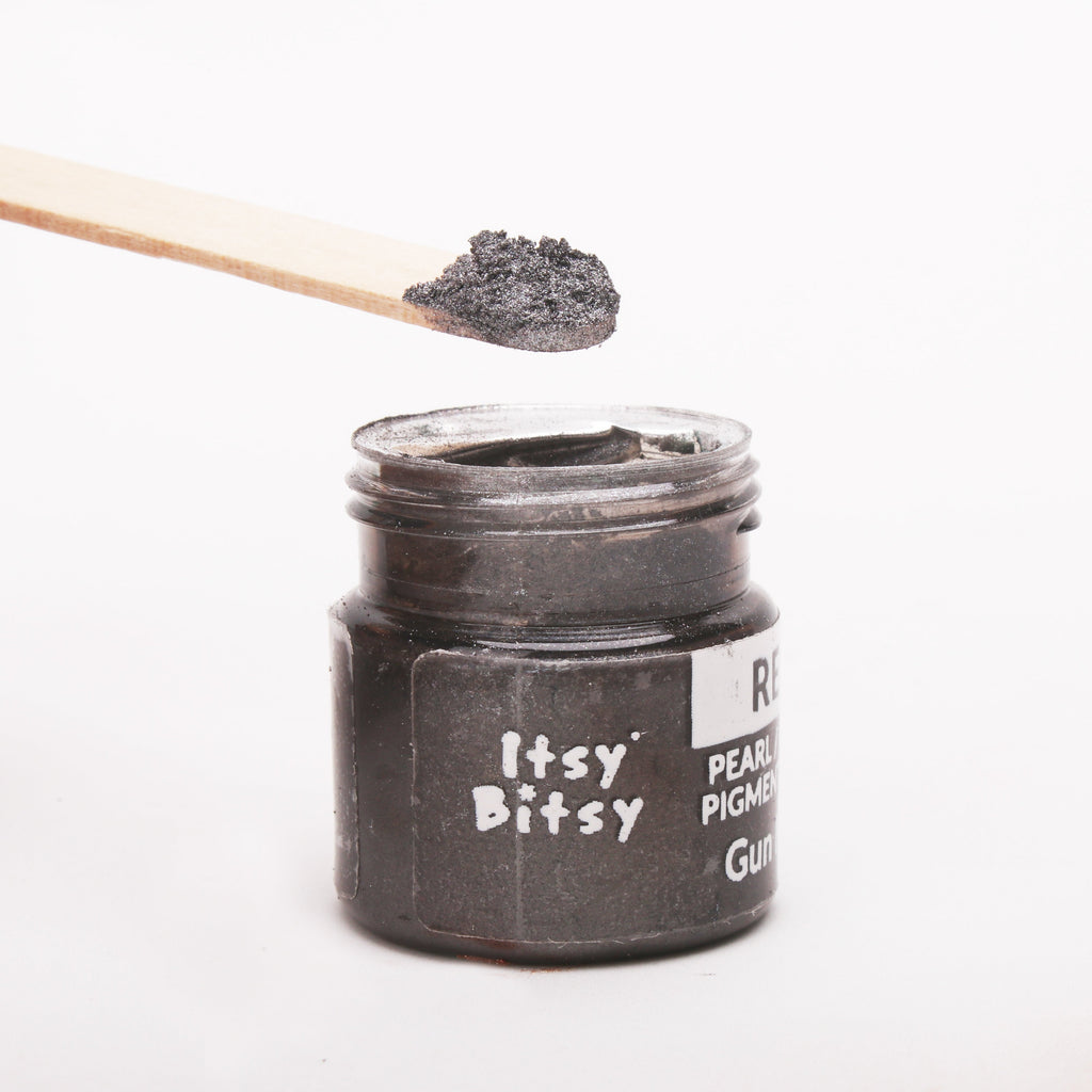 Resin Metallic Pigment Powder Spanish Grey 6gm Bottle