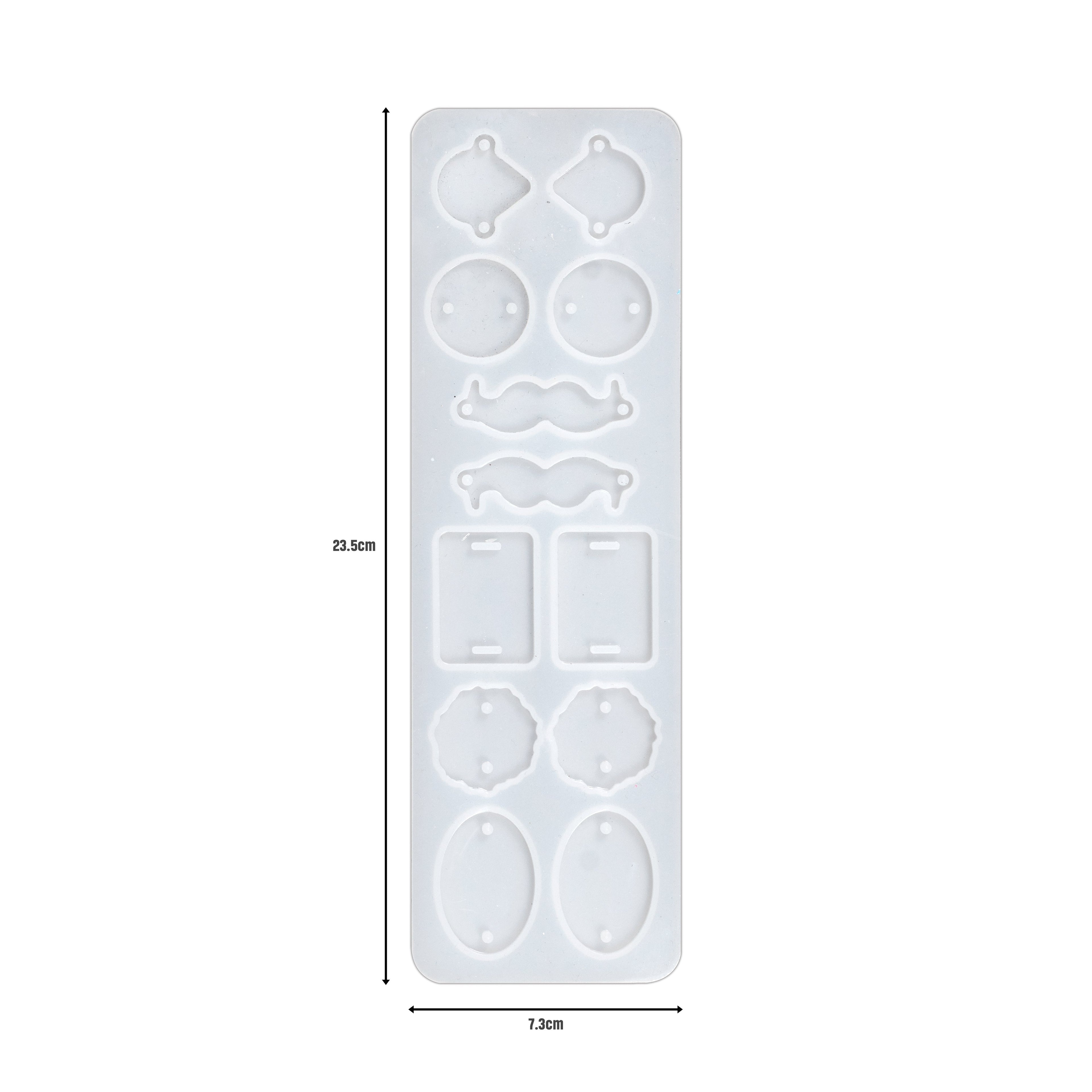 Rakhi Silicone Mould Shapes Assembly L23.5 X W7.3cm 1pc