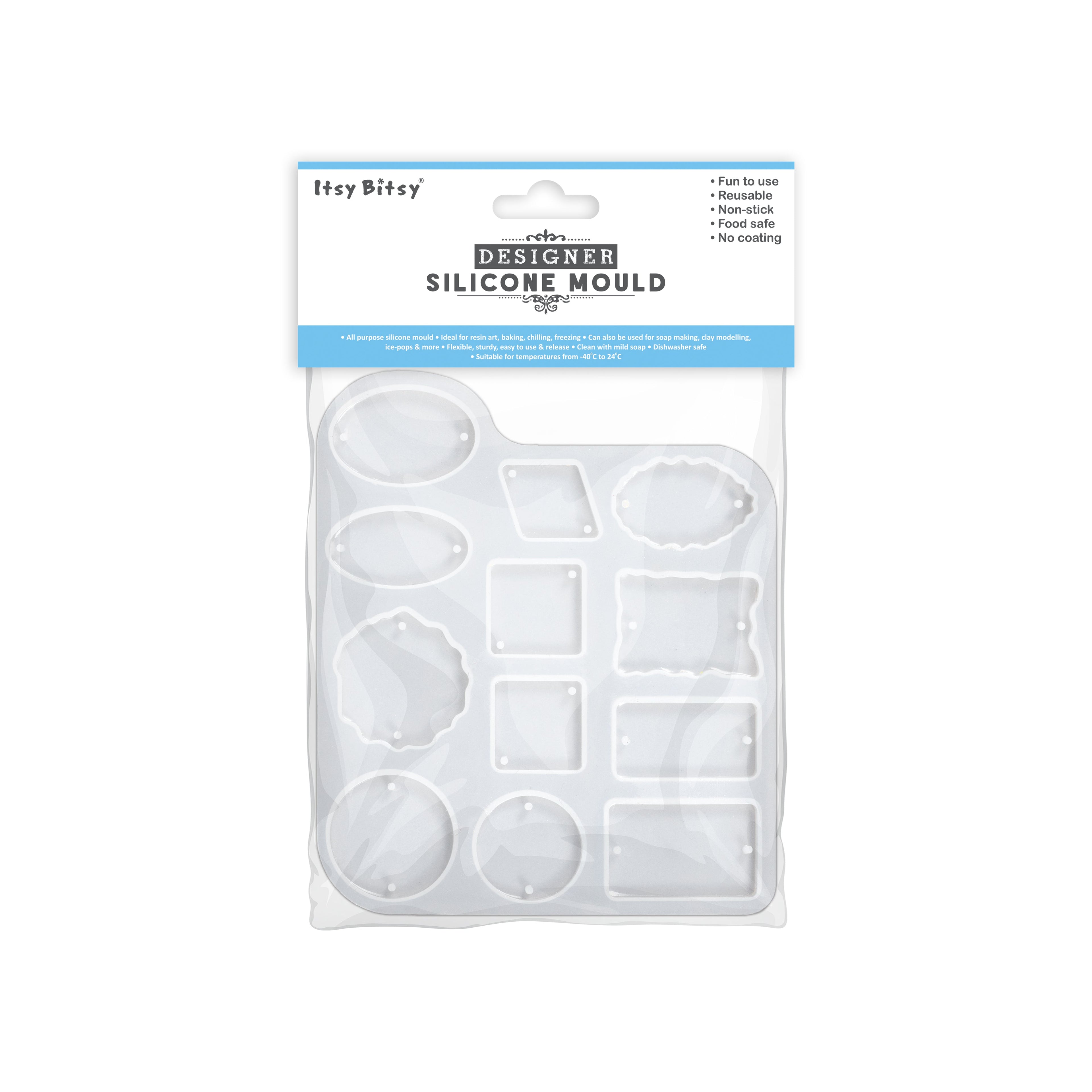 Rakhi Silicone Mould Shape Mix L14.3 X W12cm 1pc