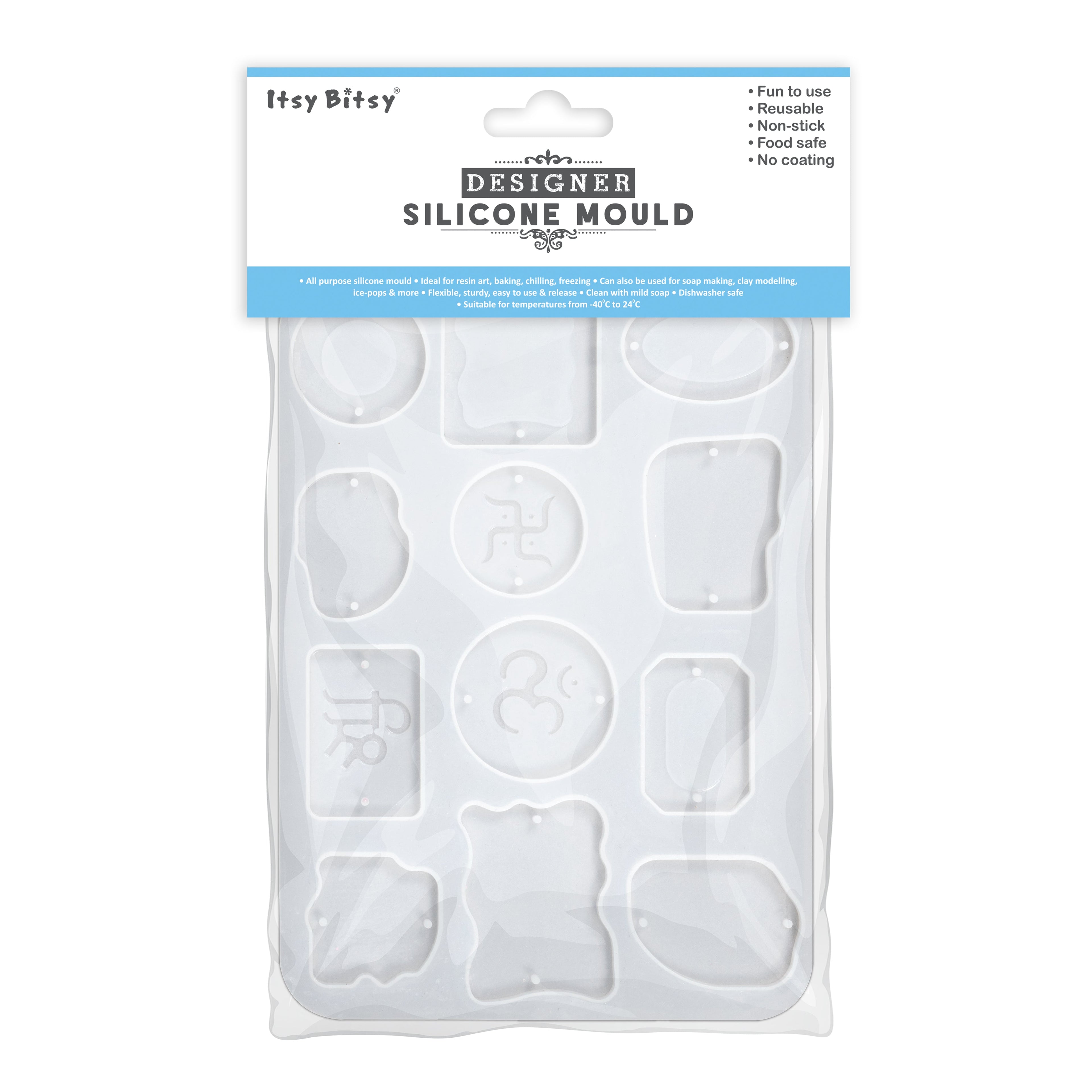 Rakhi Silicone Mould Good Luck L19.5 X W14cm 1pc