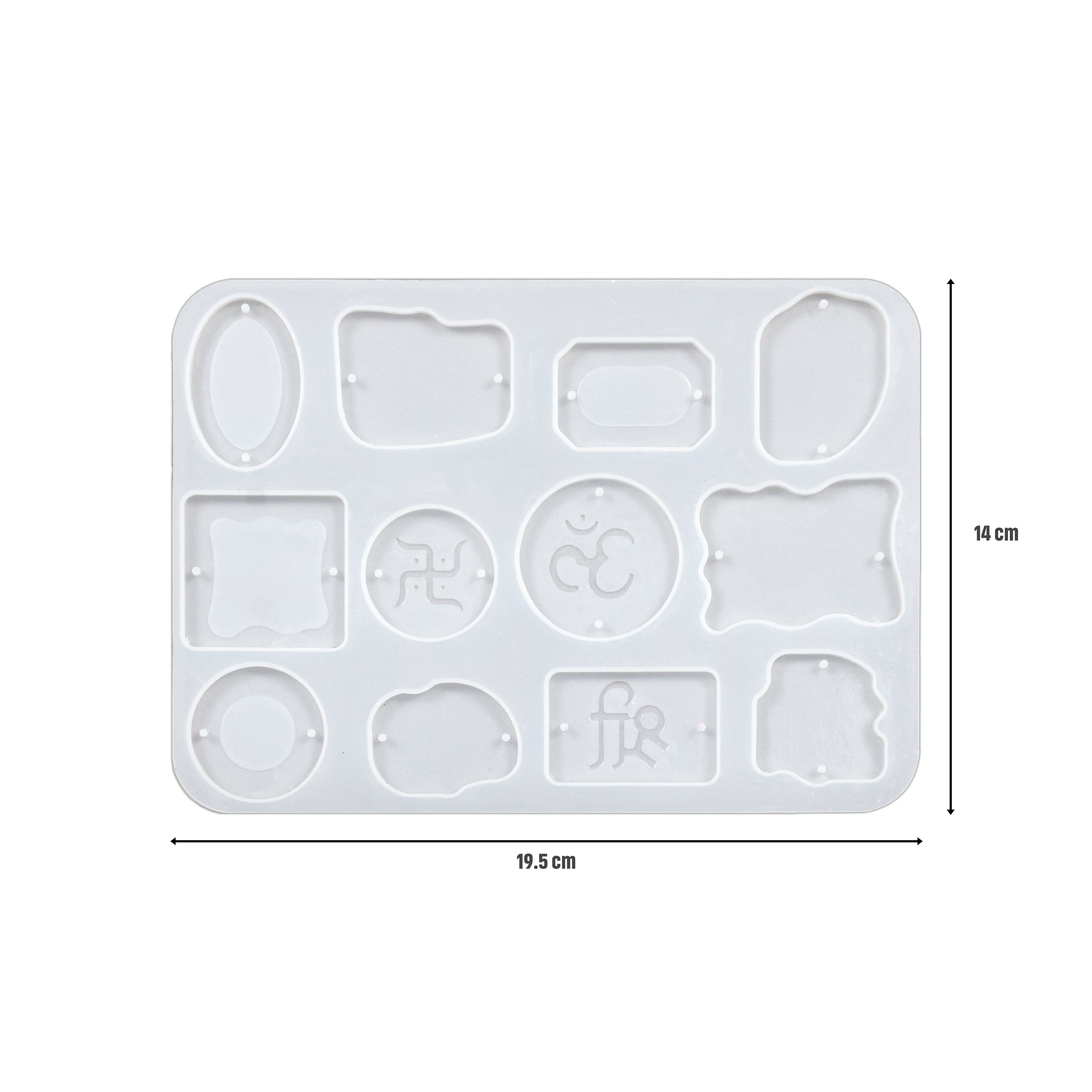 Rakhi Silicone Mould Good Luck L19.5 X W14cm 1pc