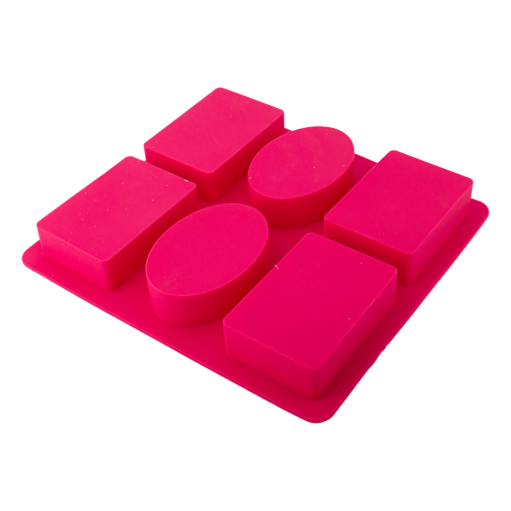 Silicone Mould Rectangle and Oval 21.9 x 20 x 2.5cm 1pc