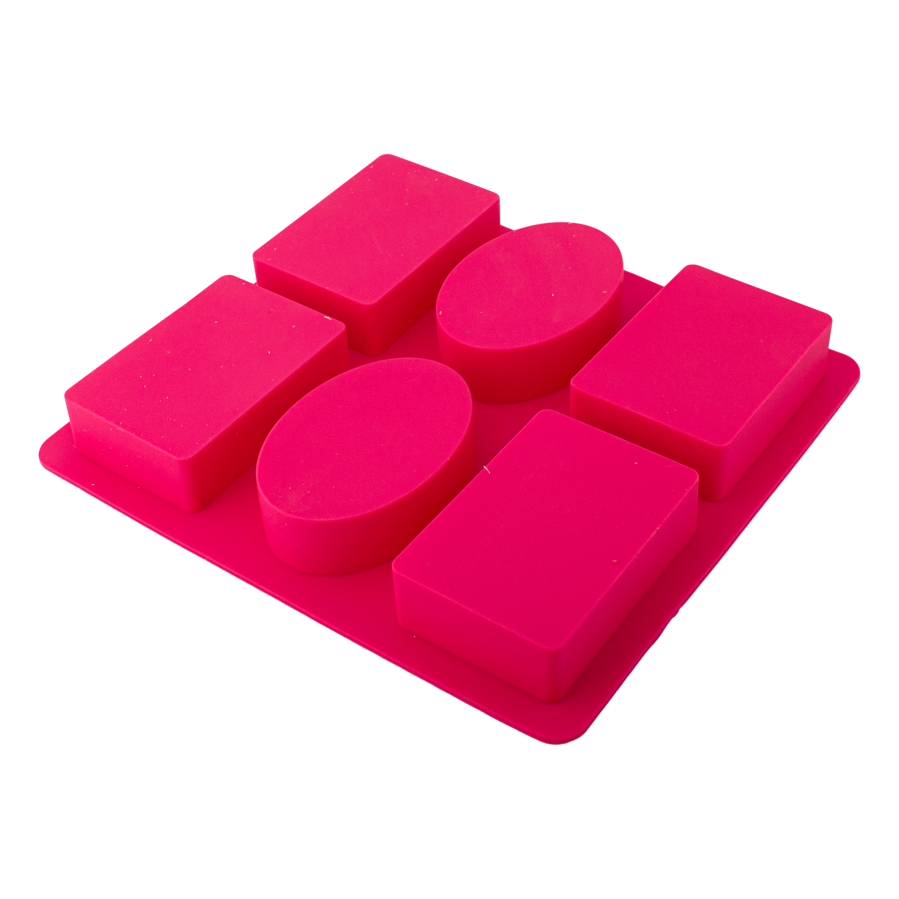 Silicone Mould Rectangle and Oval 21.9 x 20 x 2.5cm 1pc