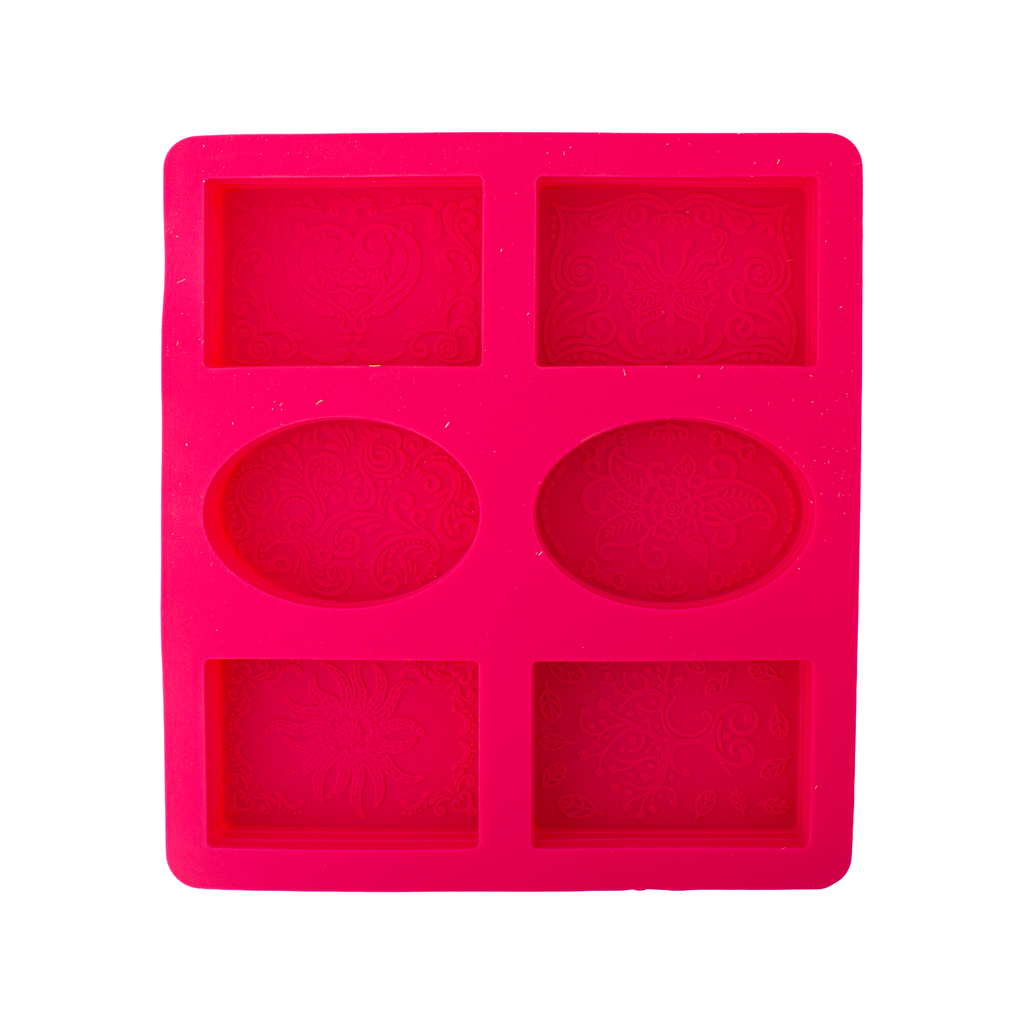 Silicone Mould Rectangle and Oval 21.9 x 20 x 2.5cm 1pc