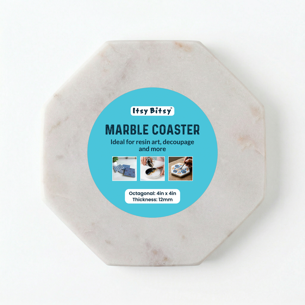 Marble Coaster Octagonal 4Inch X 12mm Thick 1pc