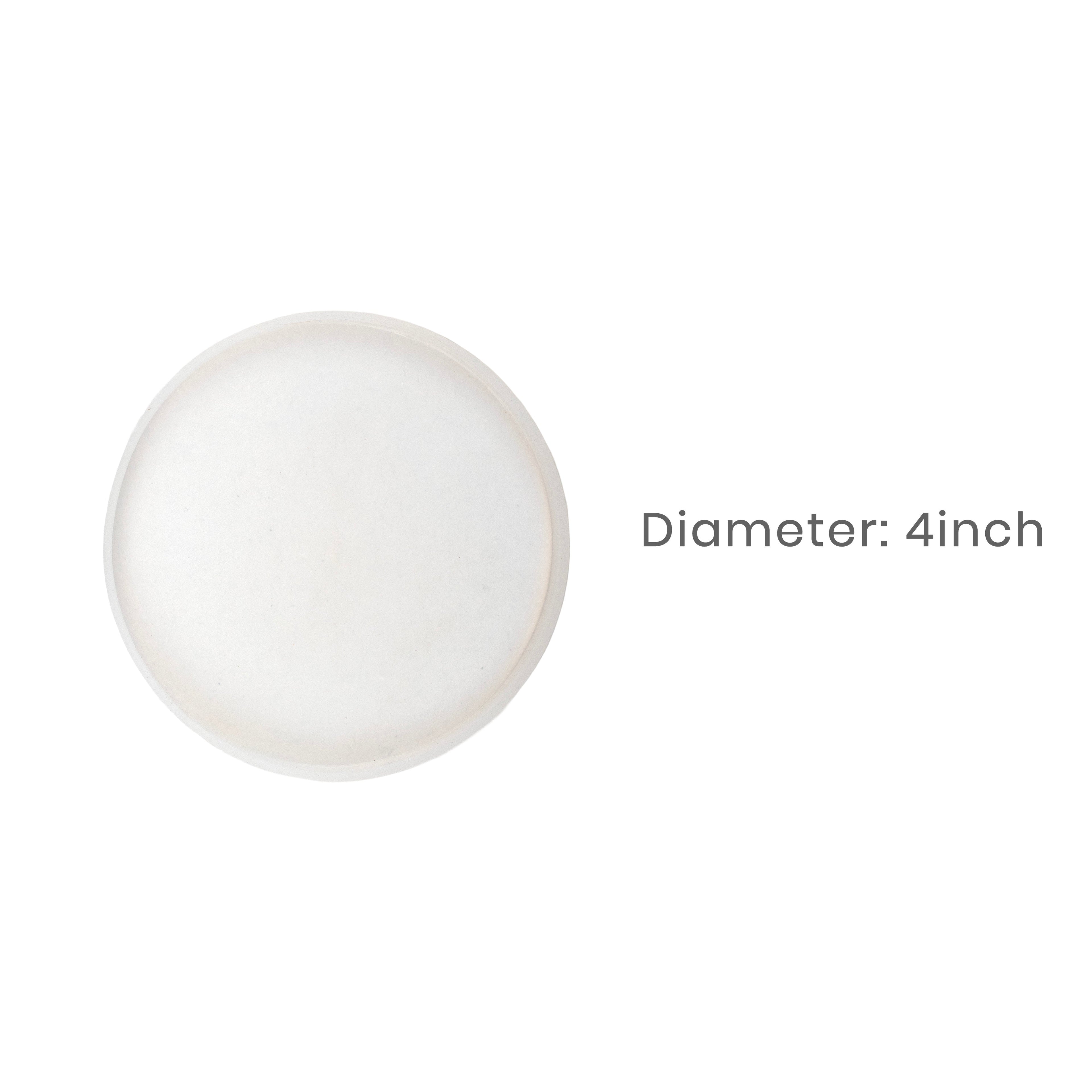 Silicone Mould Round Dia 4Inch X D8mm 1pc
