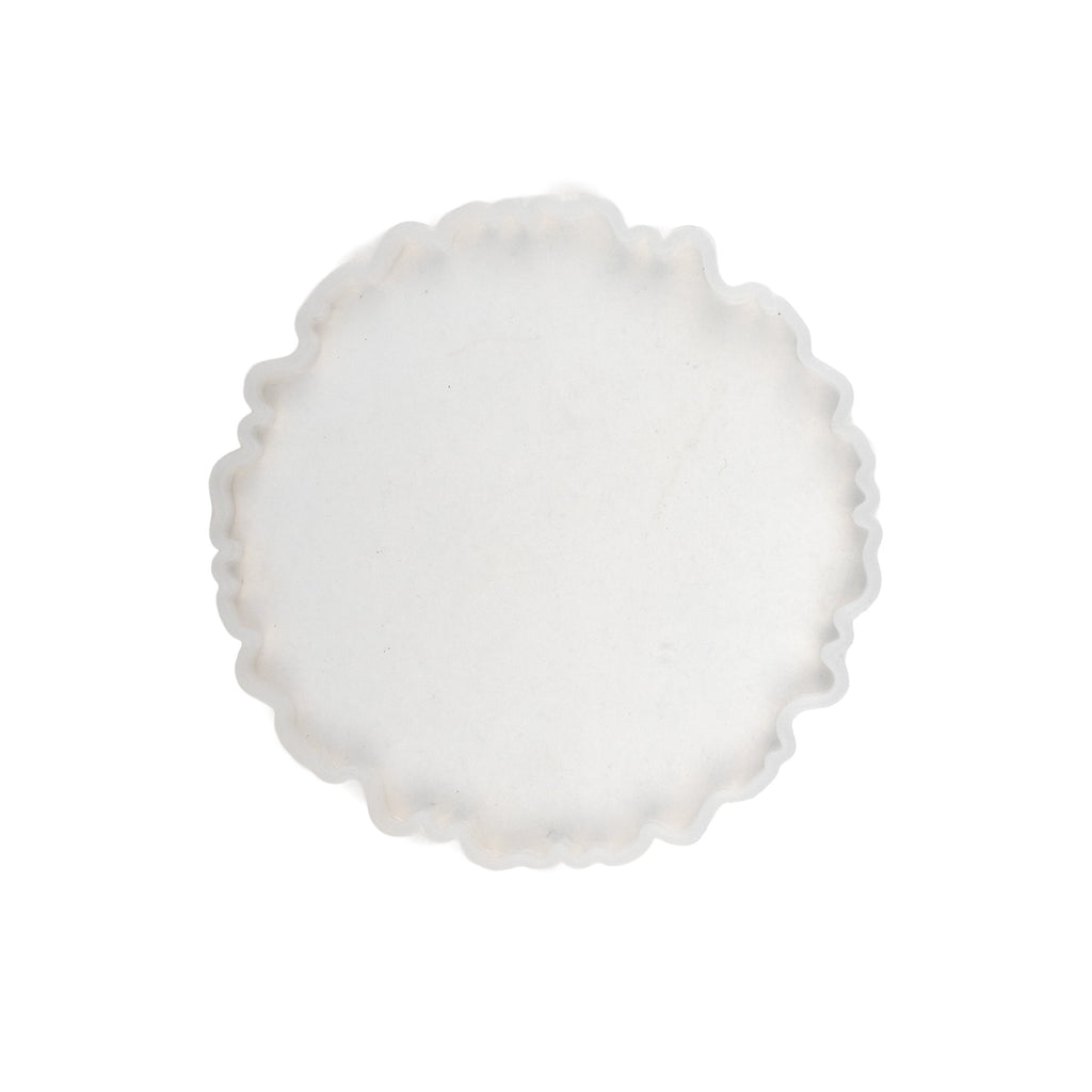 Silicone Mould Agate Coaster wavy edge 4Inch X D7mm 1pc