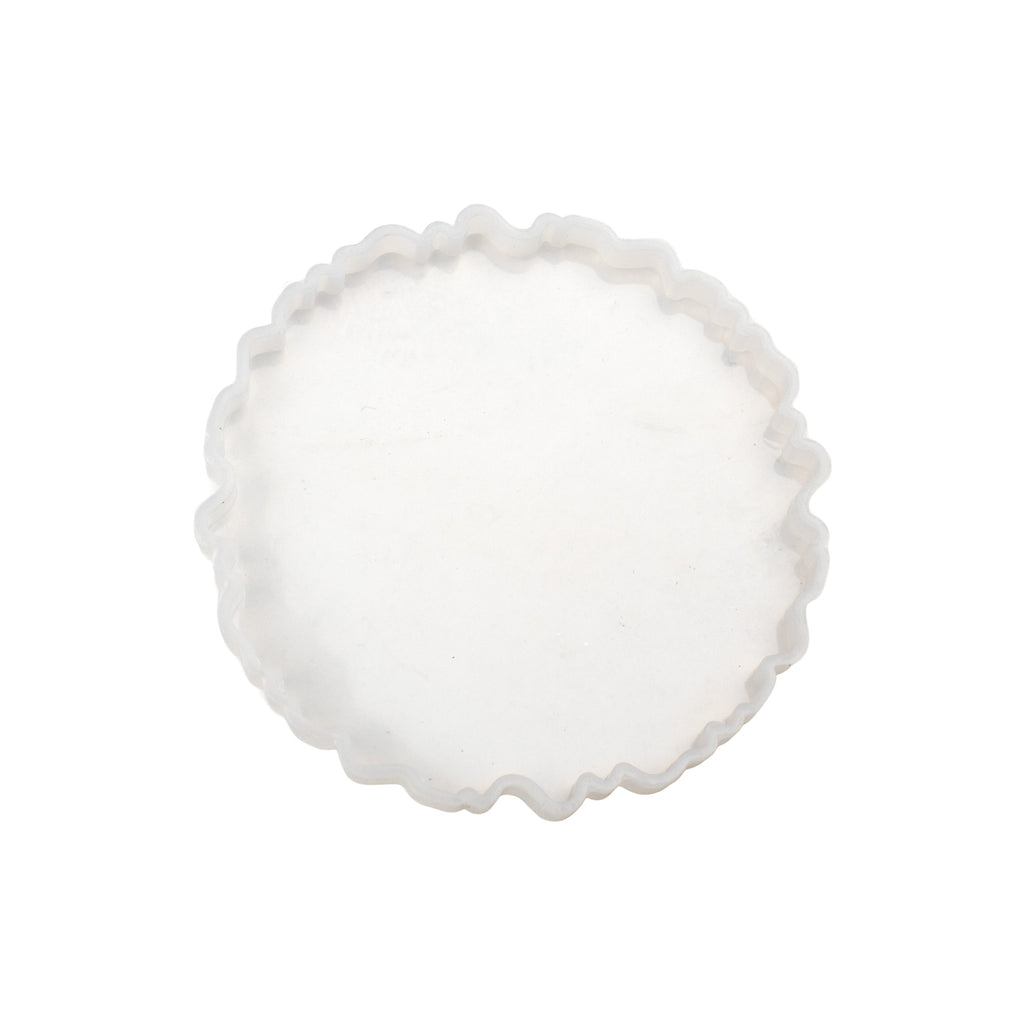Silicone Mould Agate Coaster wavy edge 4Inch X D7mm 1pc