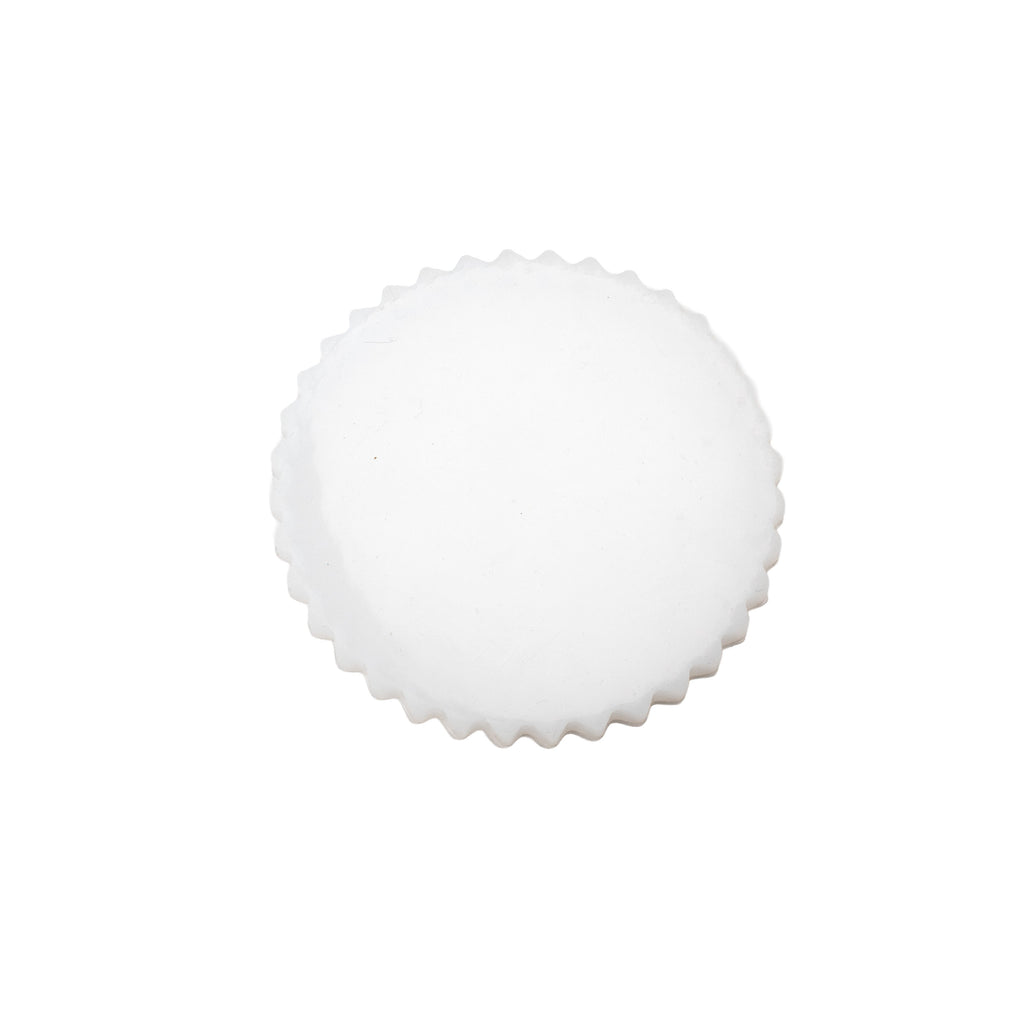 Silicone Mould Crinkle Edge Oval Coaster 4Inch X D7mm 1pc