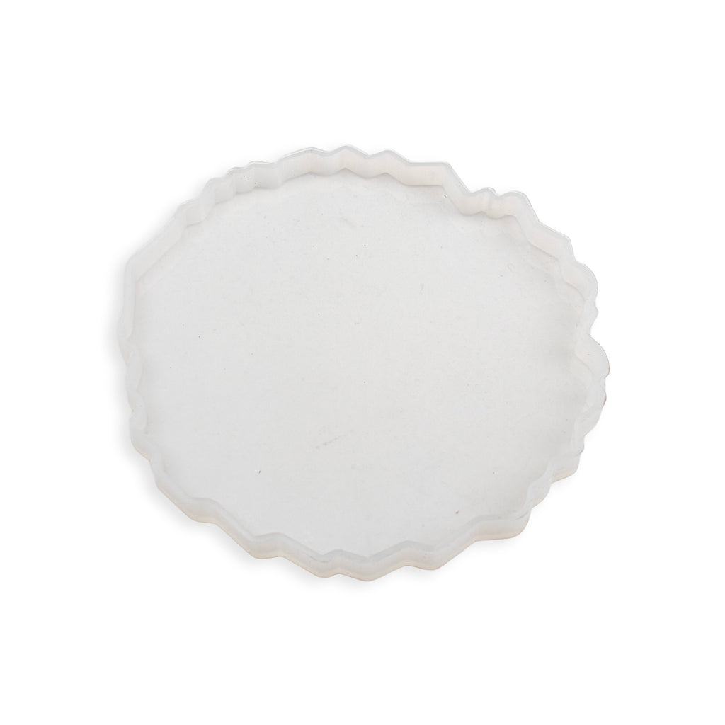 Silicone Mould Agate Coaster wavy edge 6Inch X D10mm 1pc