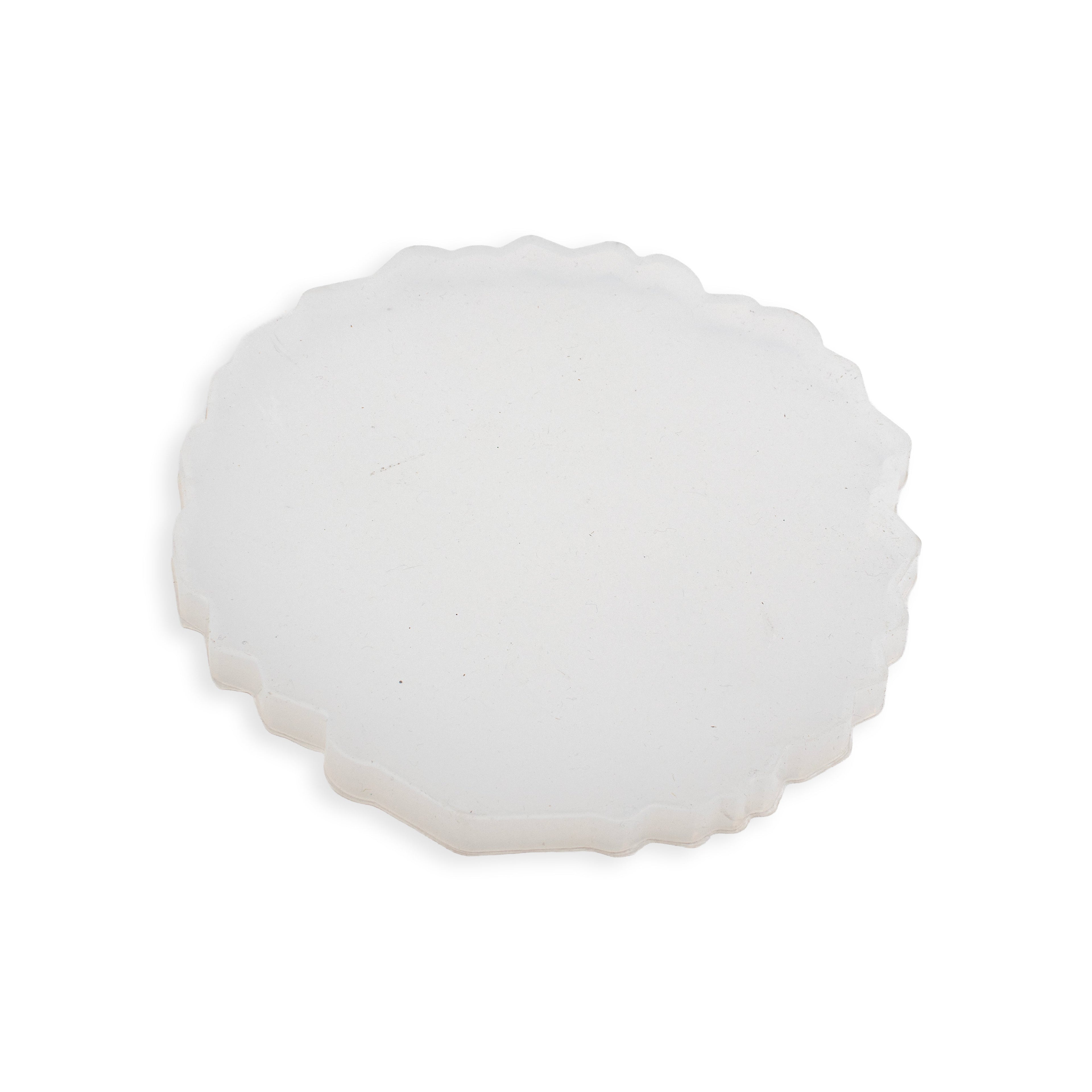 Silicone Mould Agate Coaster wavy edge 6Inch X D10mm 1pc