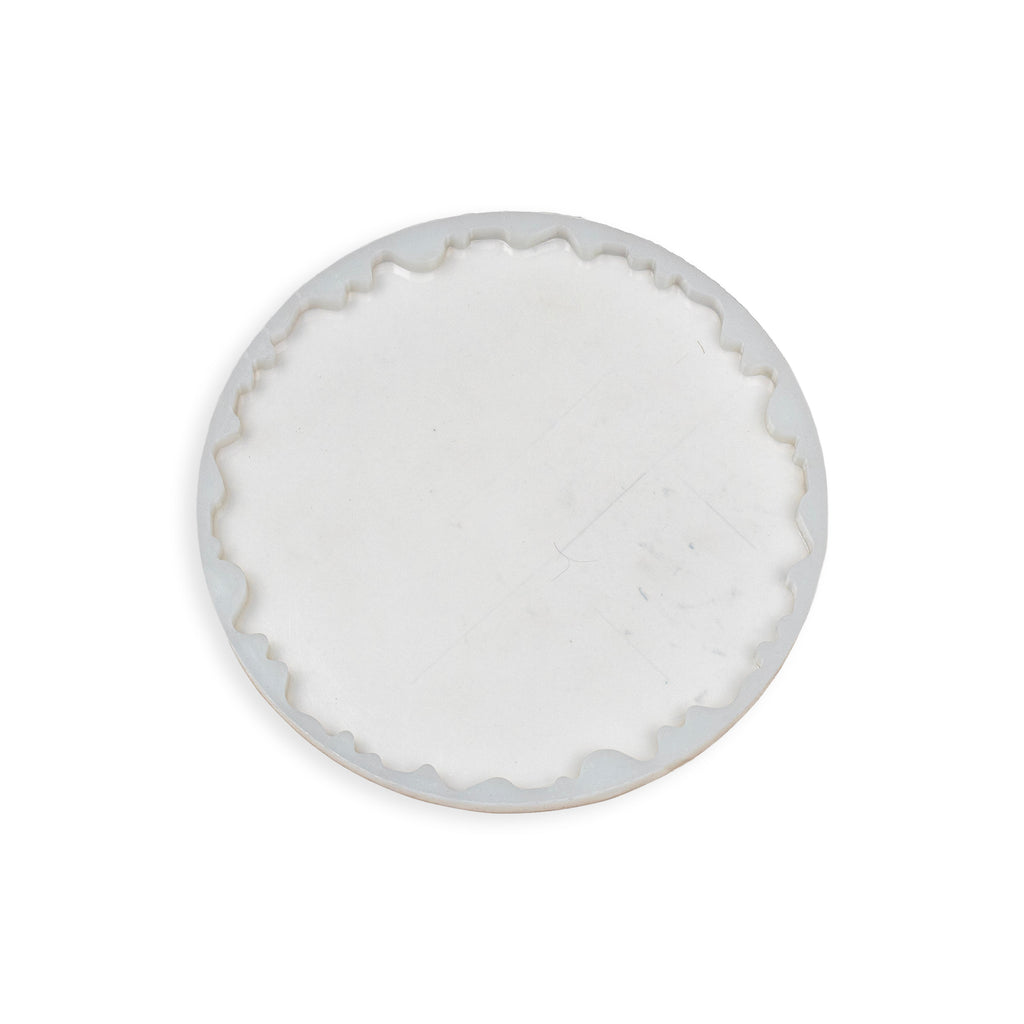 Silicone Mould Agate Coaster wavy edge 12Inch X D15mm 1pc