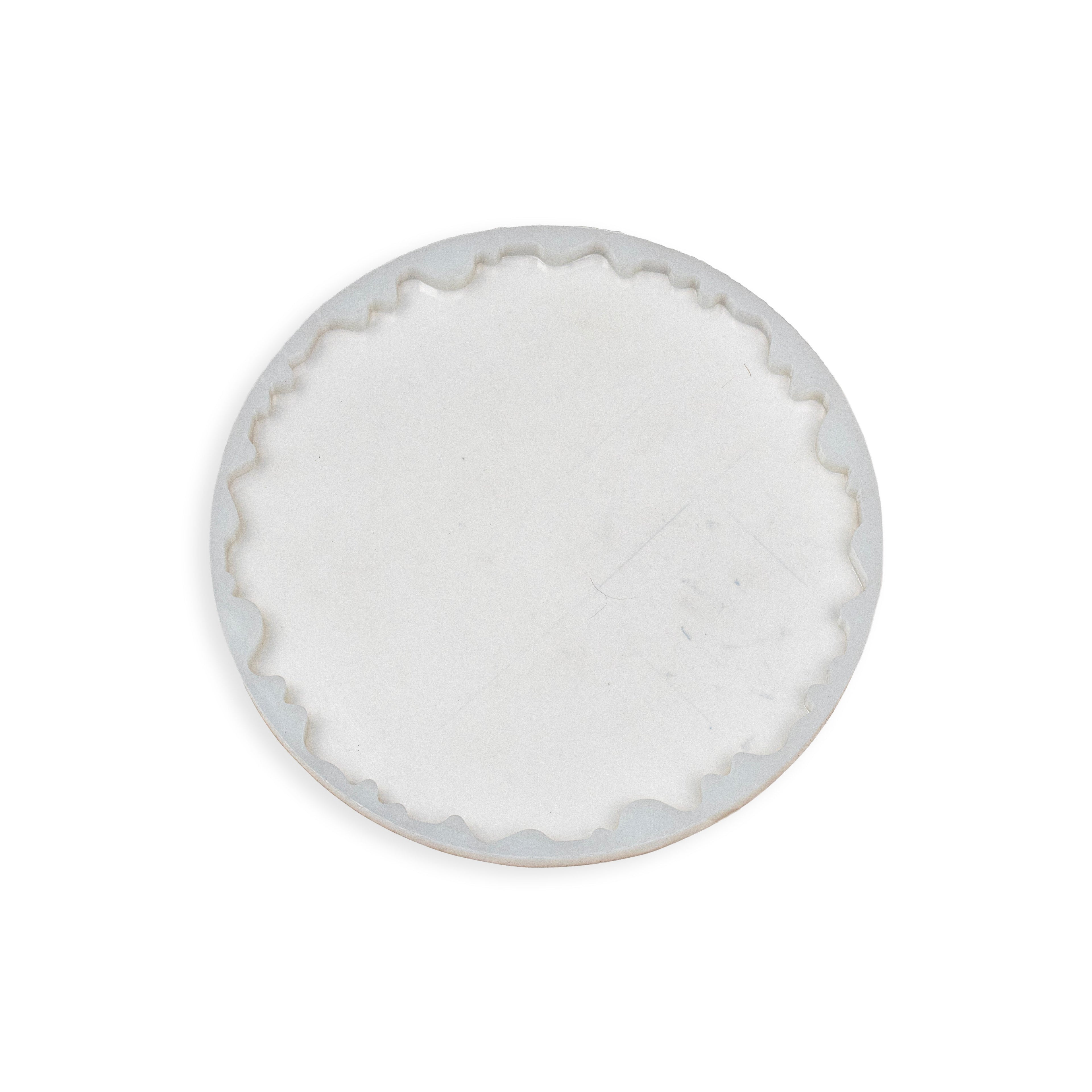 Silicone Mould Agate Coaster wavy edge 12Inch X D15mm 1pc