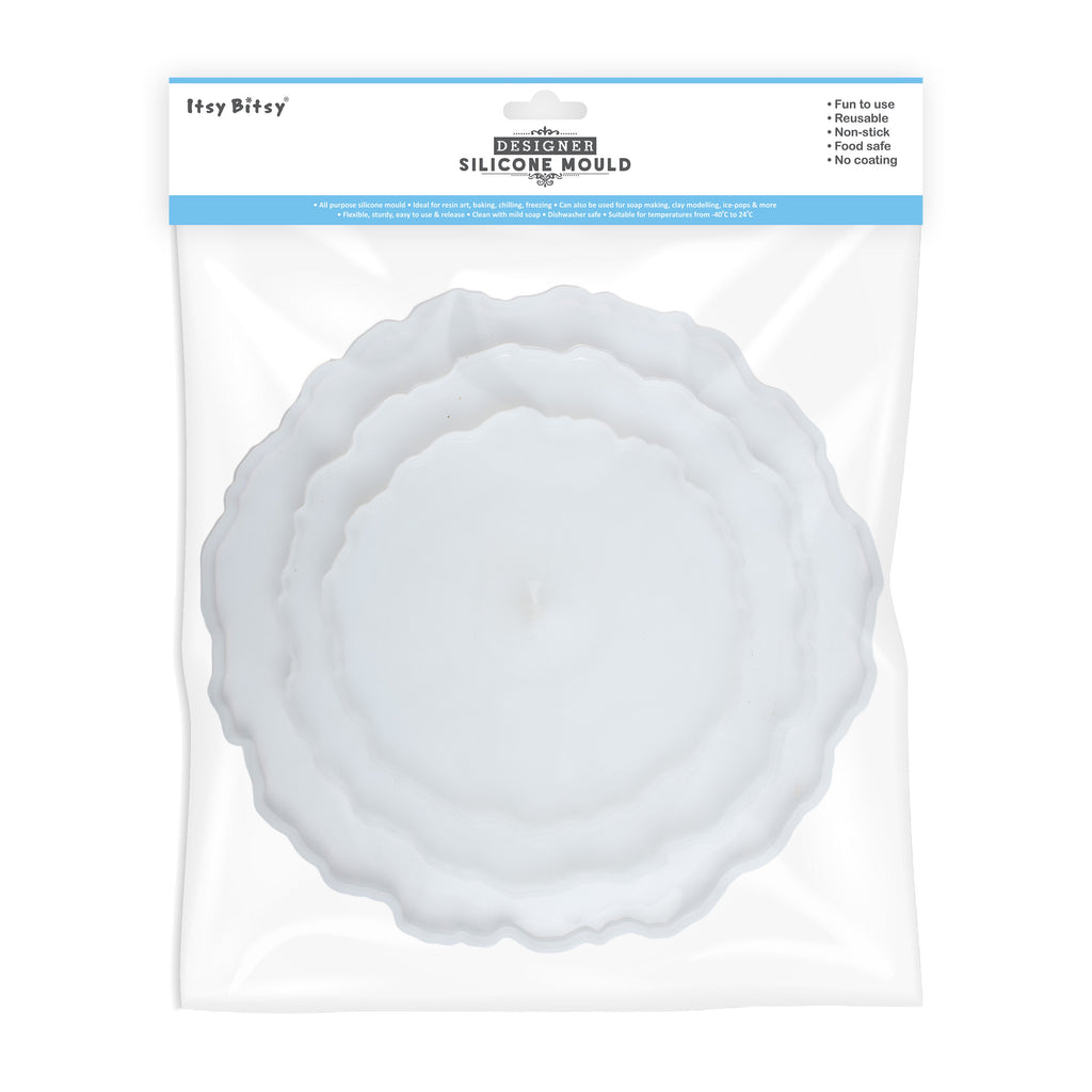 Silicone Cake Stand Mould 25cm 19cm 14cm 3pcs Set