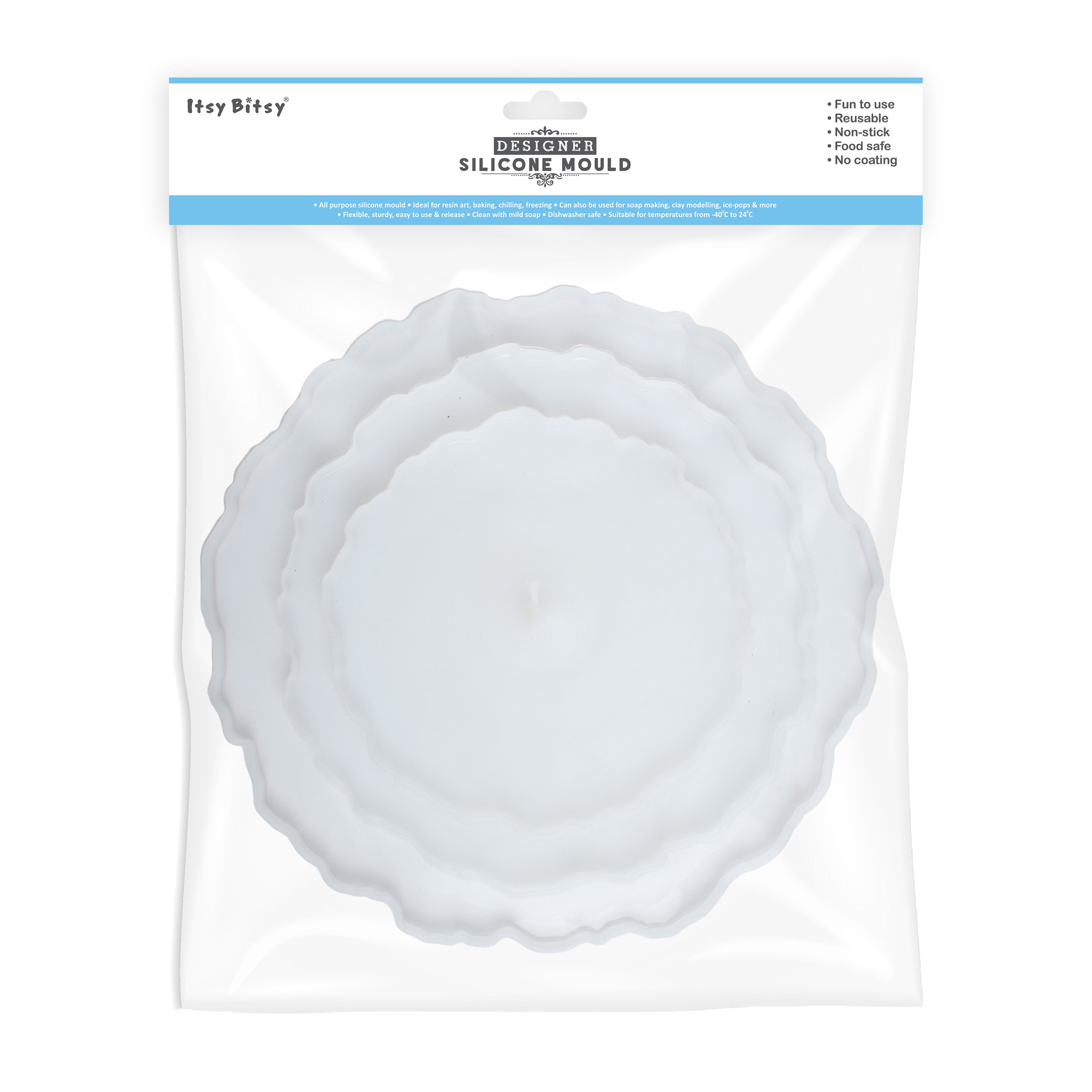 Silicone Cake Stand Mould 25cm 19cm 14cm 3pcs Set