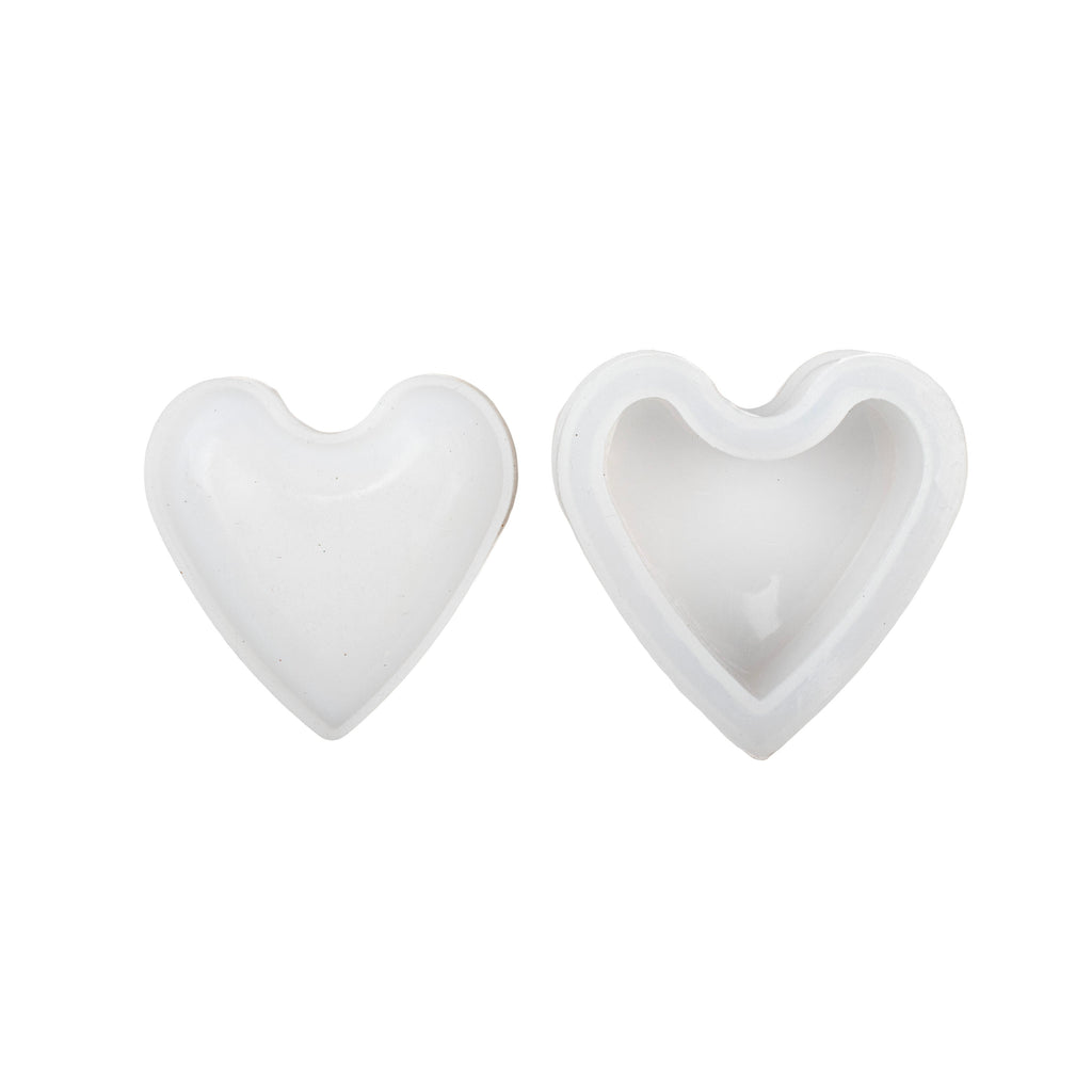 Silicone Mould Heart Gift Box 7.5 X 7.4cm X D1.2cm 1pc