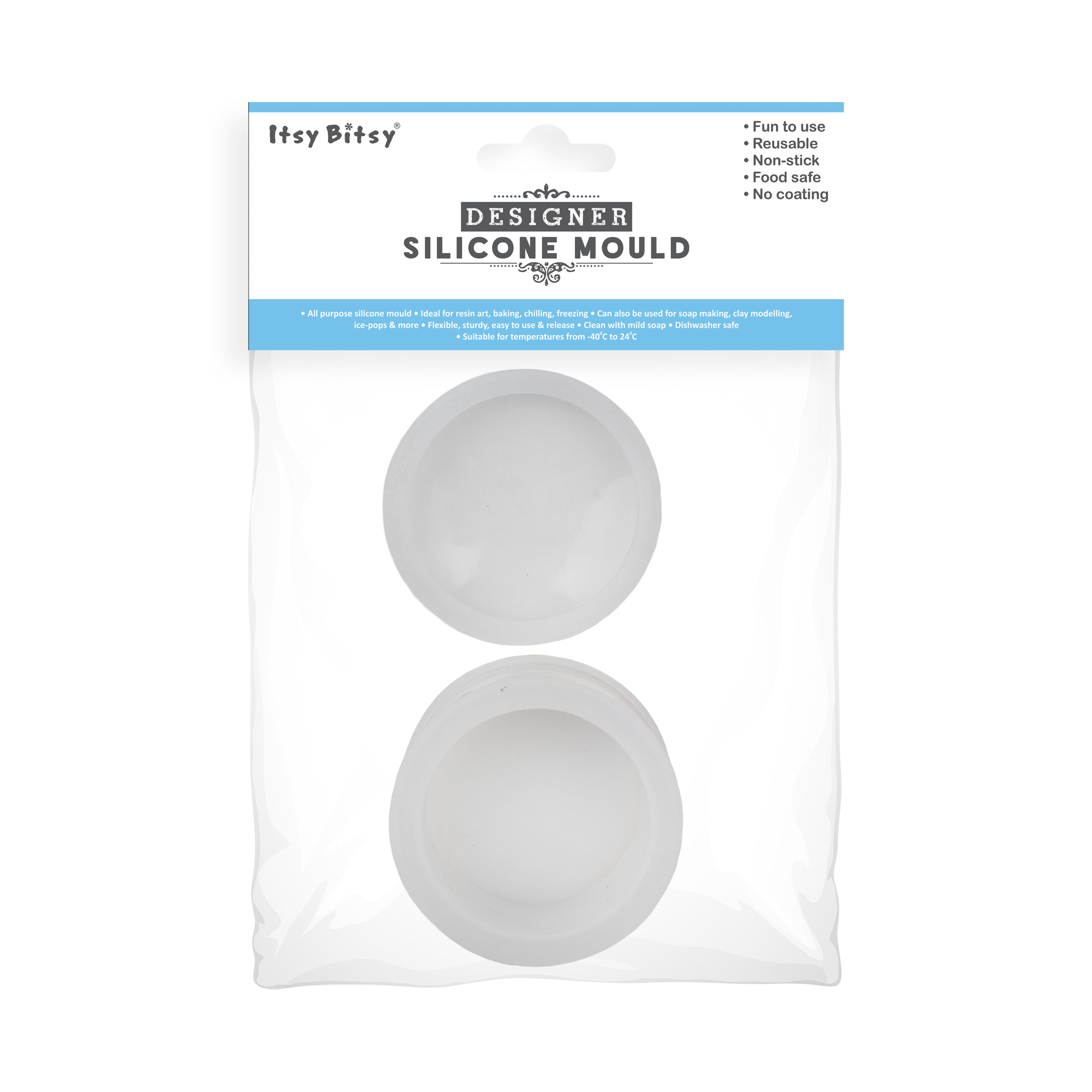 Silicone Mould Round Gift Box 7.5 X 7.4cm X D1.2cm 1pc