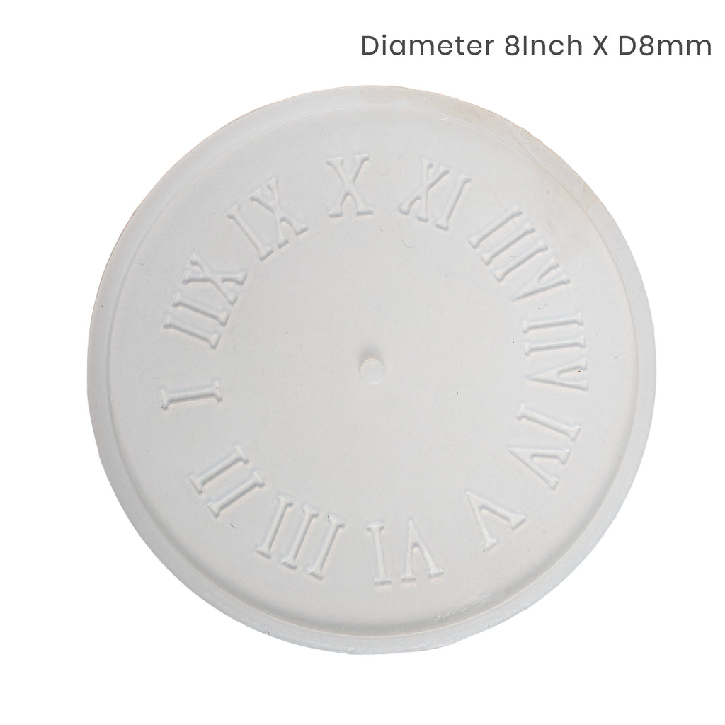 Silicone Mould Clock Dia 8Inch X D8mm 1pc