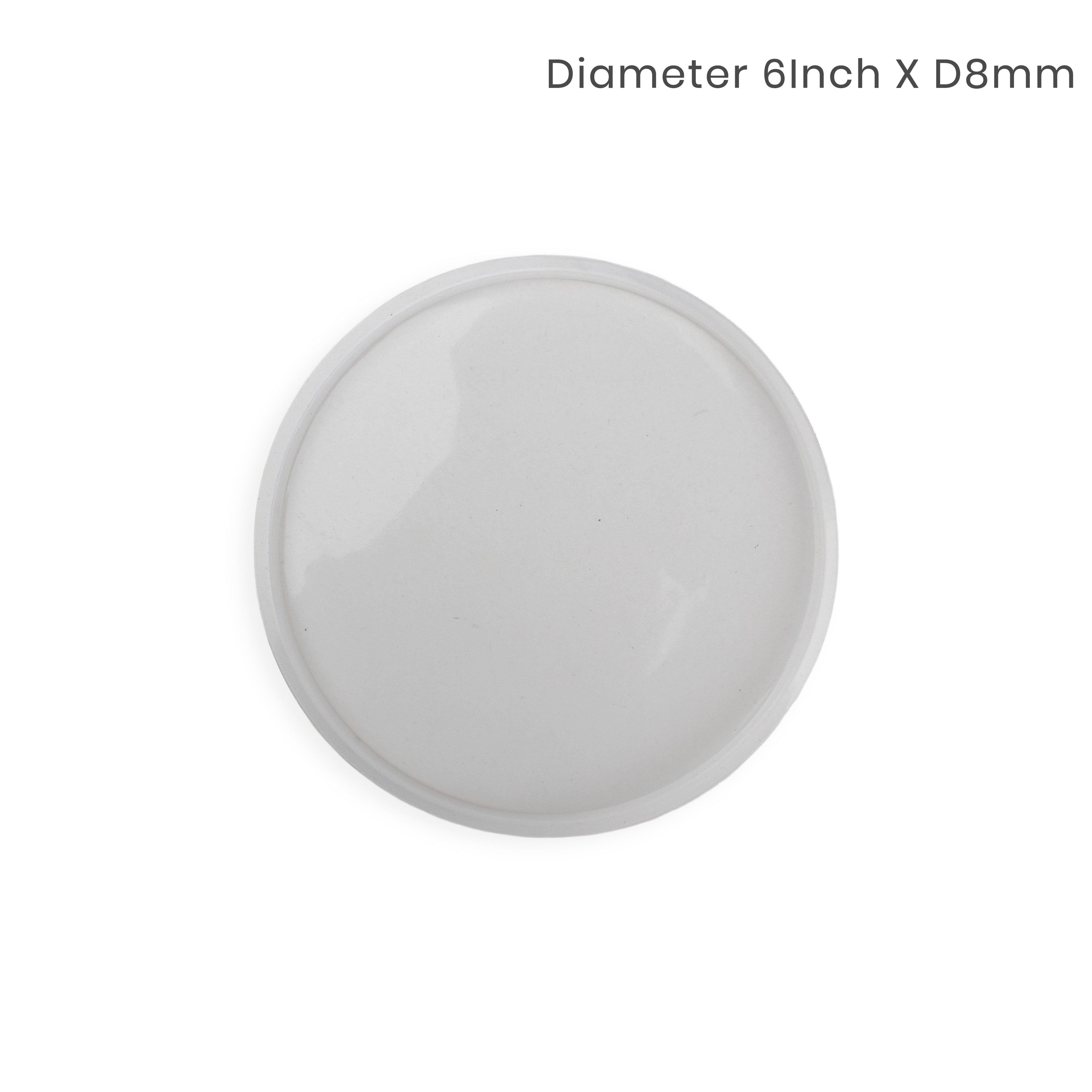 Silicone Mould Round Dia 6Inch X D8mm 1pc