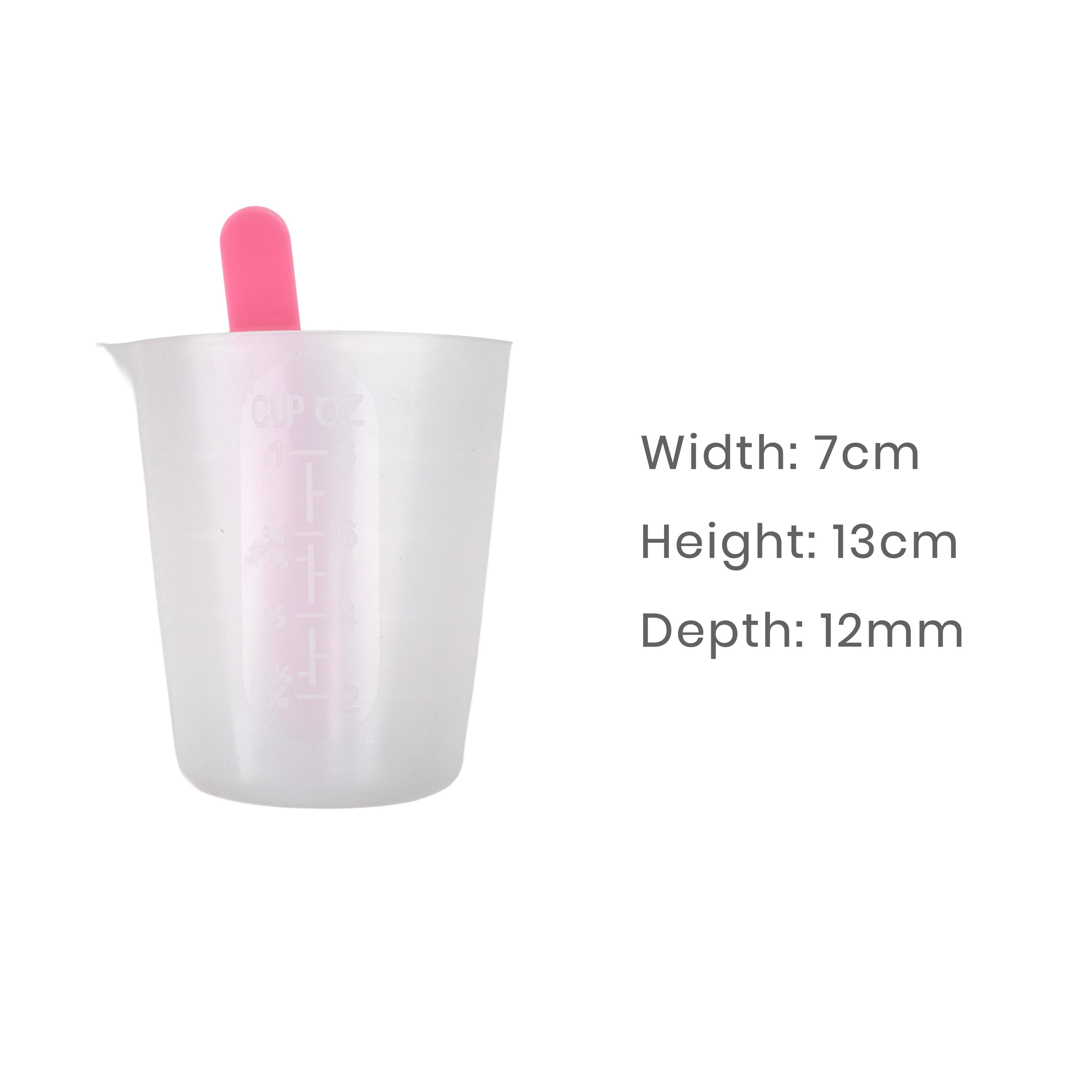Silicone Mould Measuring Cup With Stick 250ml 13 X 7cm X D12mm 1pc