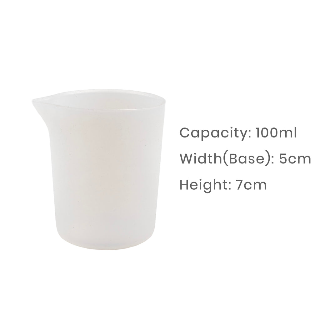 Silicone Mould Measuring Cup With Stick 100ml 7 X 5cm 1pc