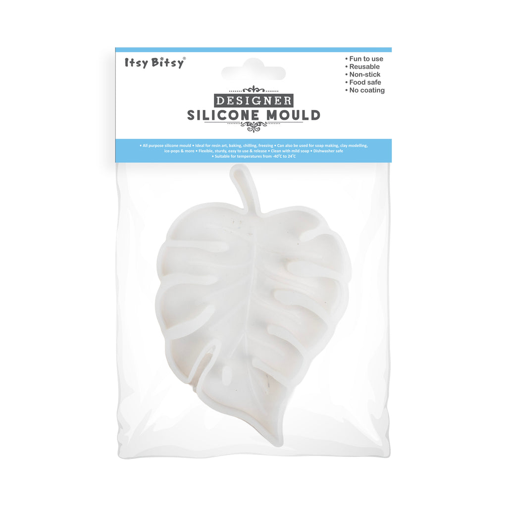 Silicone Mould Leaf Coaster 5Inch X D6mm 1pc
