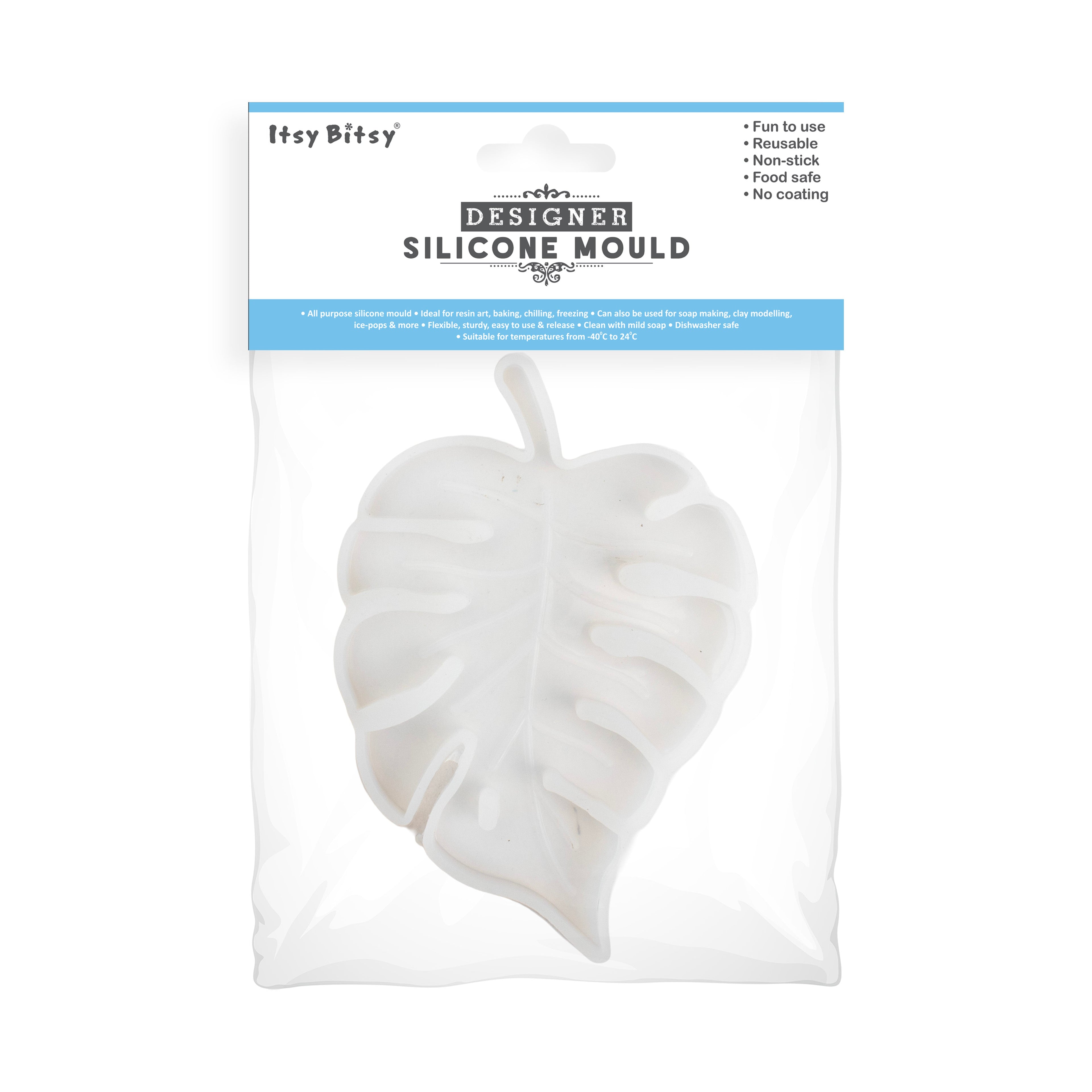 Silicone Mould Leaf Coaster 5Inch X D6mm 1pc
