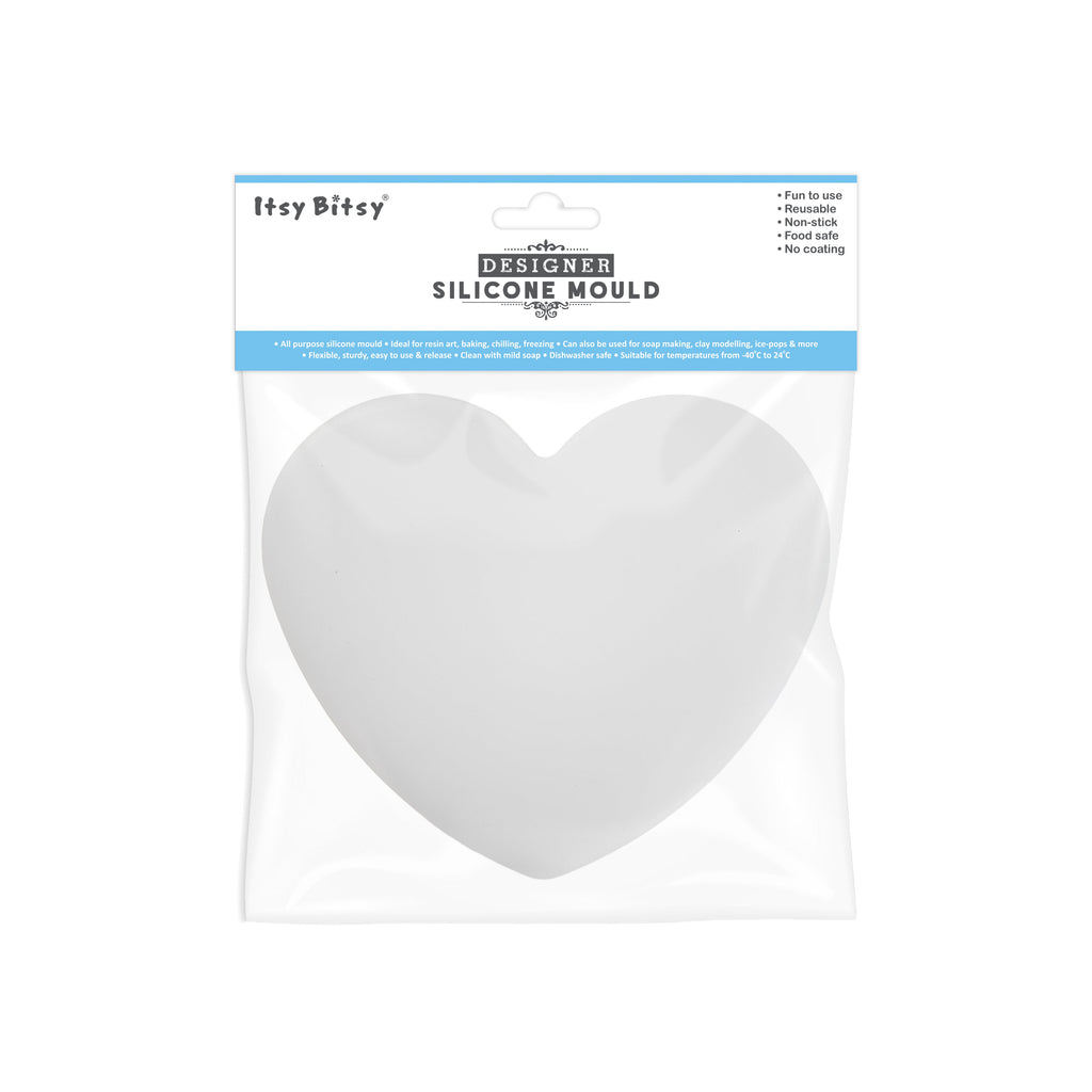 Silicone Mould Heart 6Inch X D8mm 1pc
