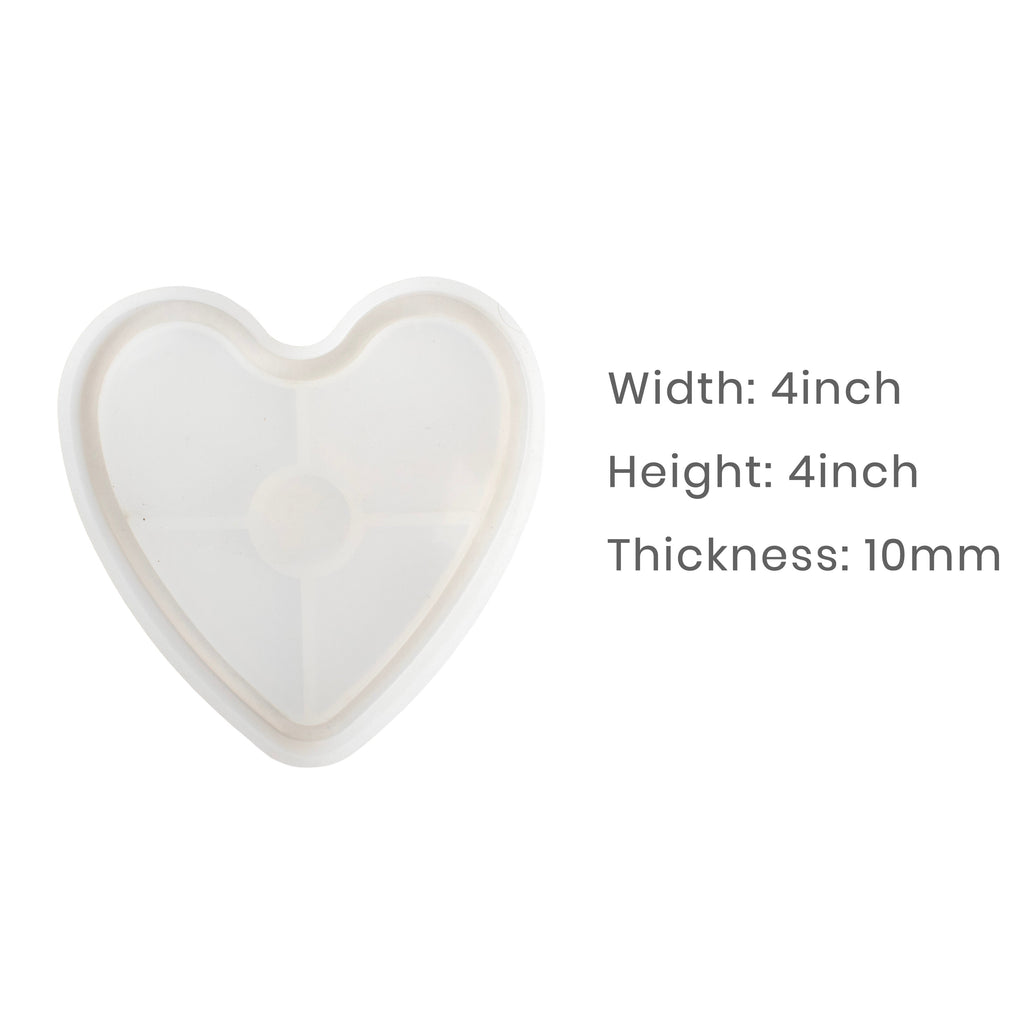 Silicone Mould Heart Border 4Inch X D10mm 1pc