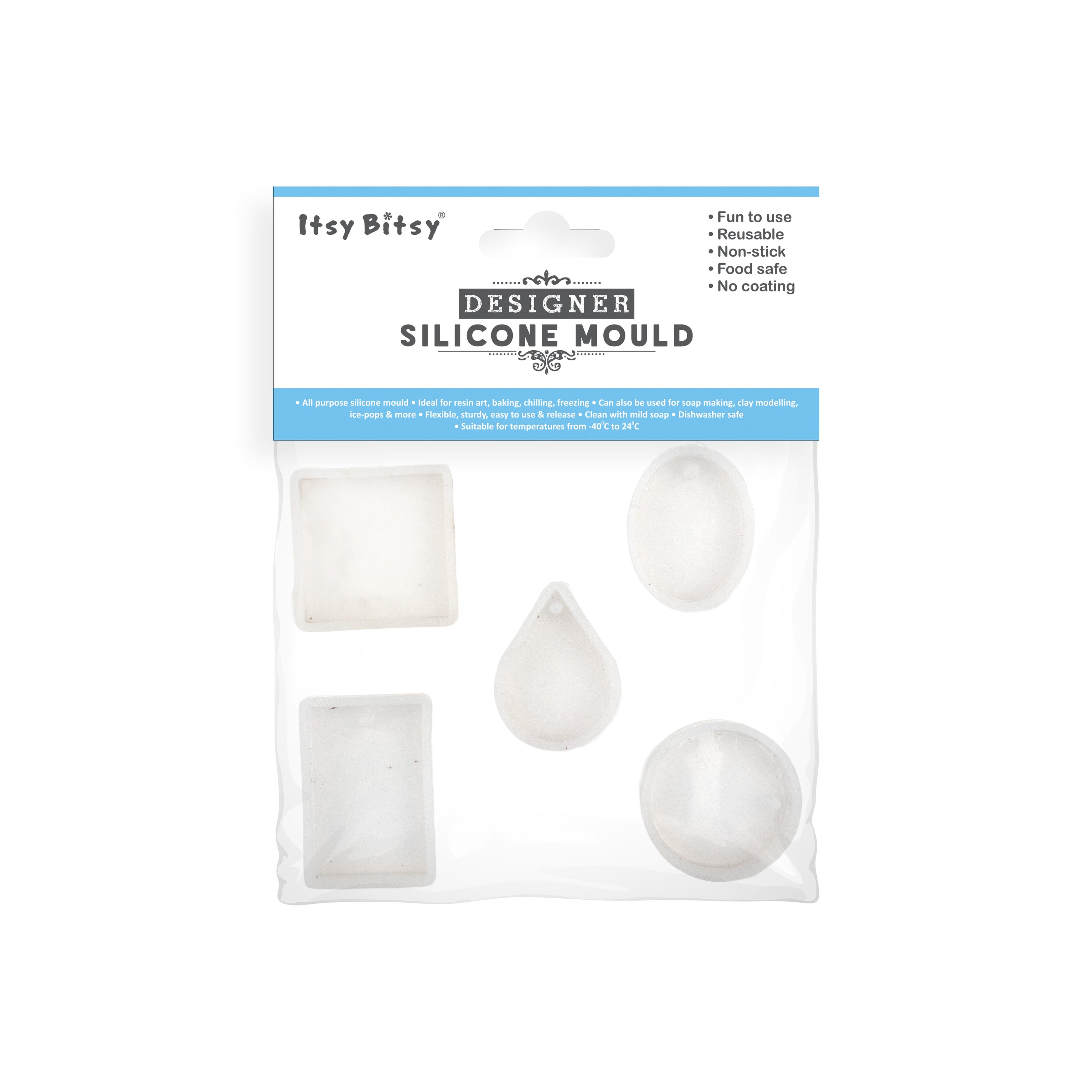 Silicone Mould Pendant 5cm X D5mm 12pc Set