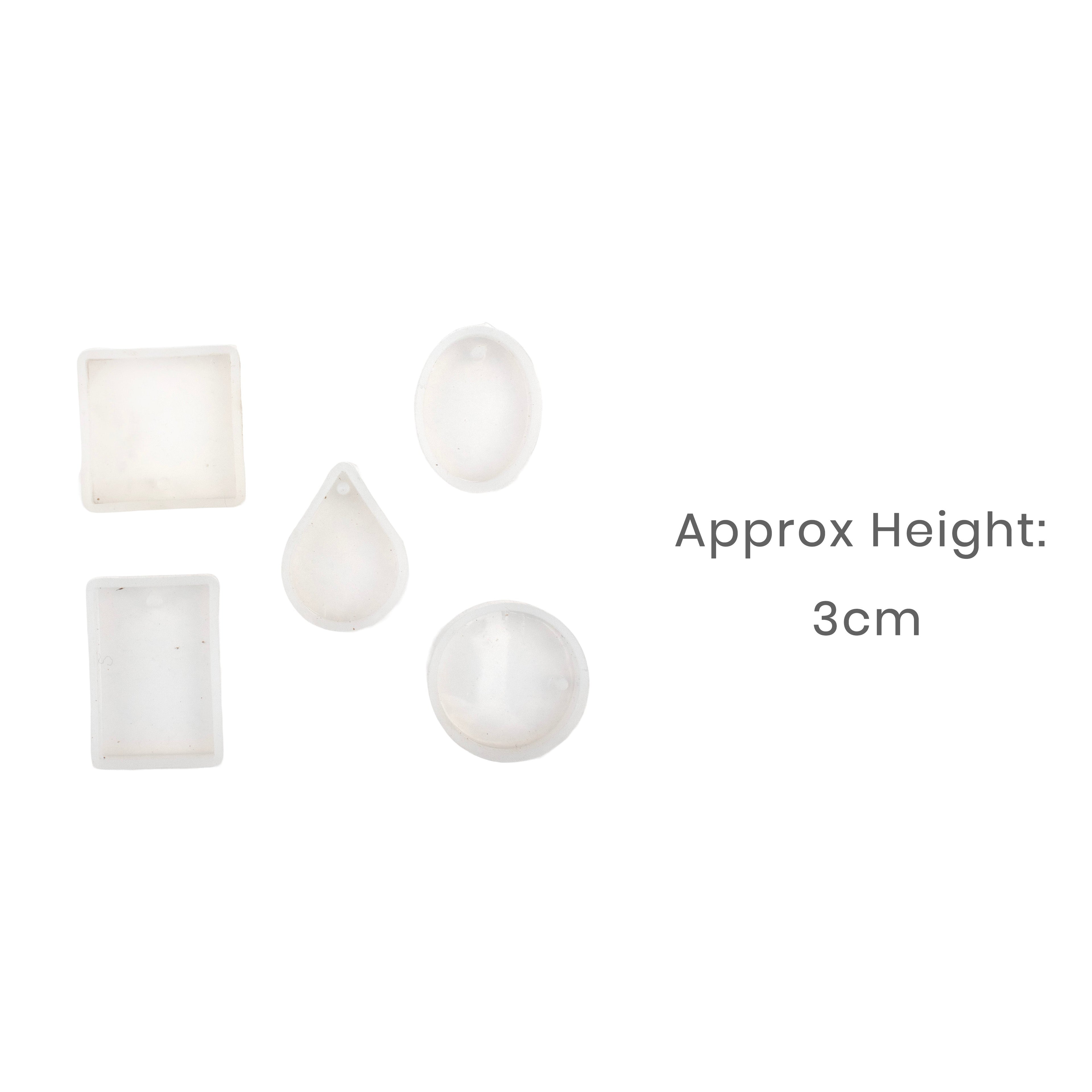 Silicone Mould Pendant 5cm X D5mm 12pc Set