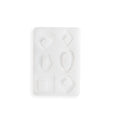 Silicone Mould Earrings and Pendants 6 Designs 14 X 10cm X D5mm 1pc